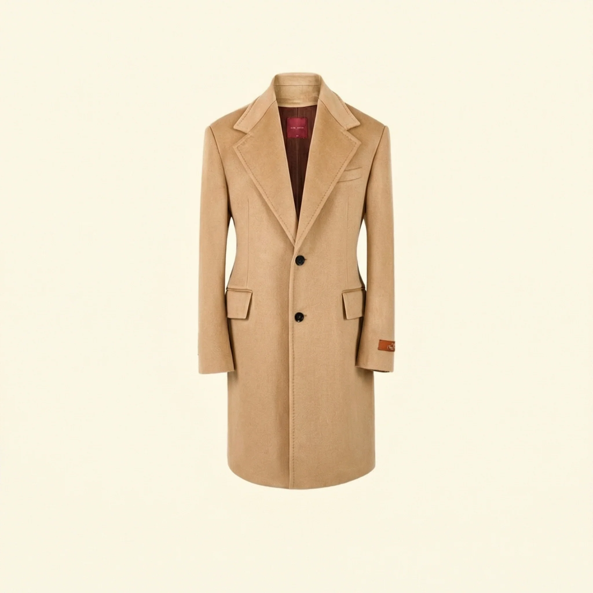 Wool-Cashmere Chesterfield Coat with Liner - Image 7