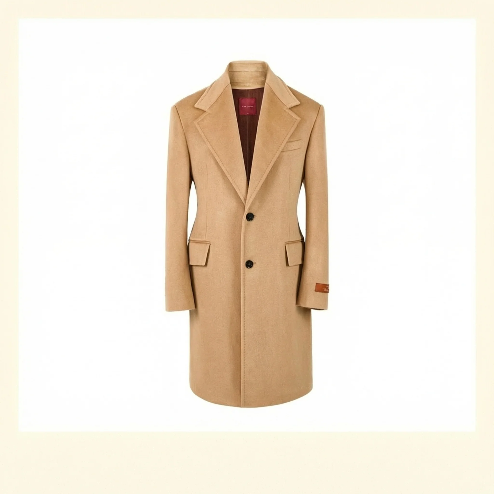 Wool-Cashmere Chesterfield Coat with Liner - Image 9
