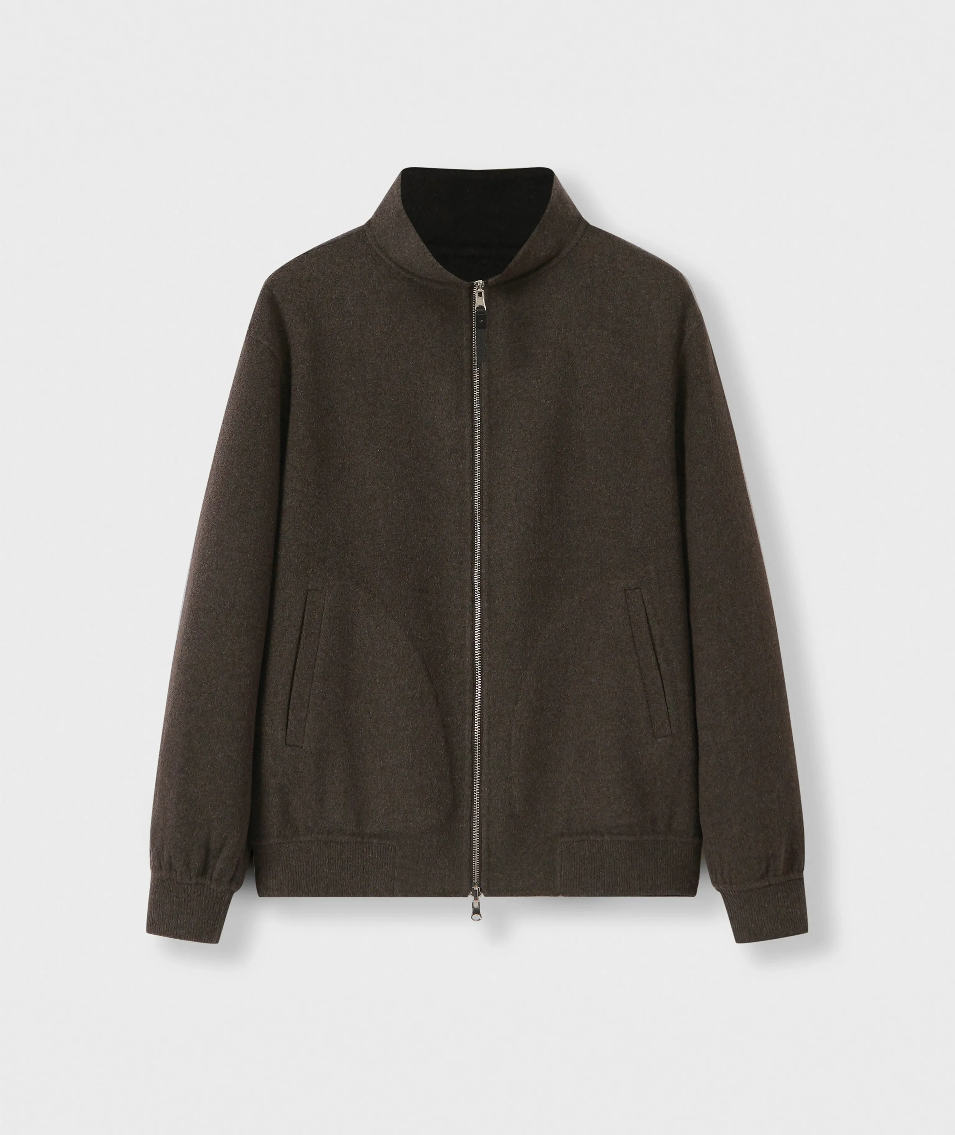 Wool-Cashmere Stand Collar Jacket - Image 5