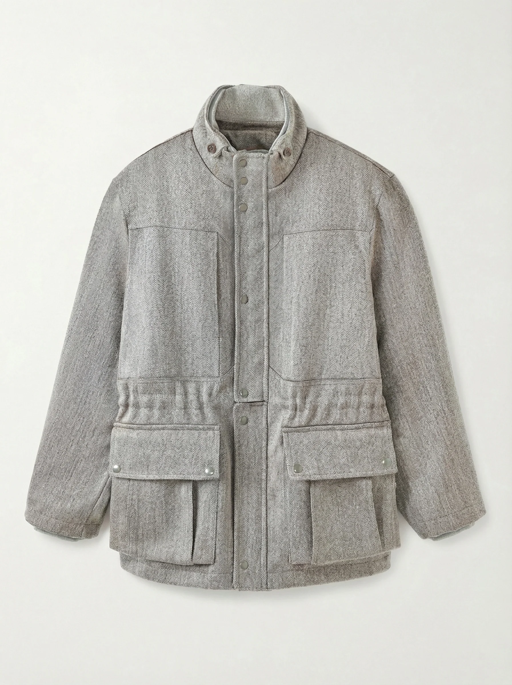 Wool Cavalry Twill Stand-Collar Jacket - Image 5