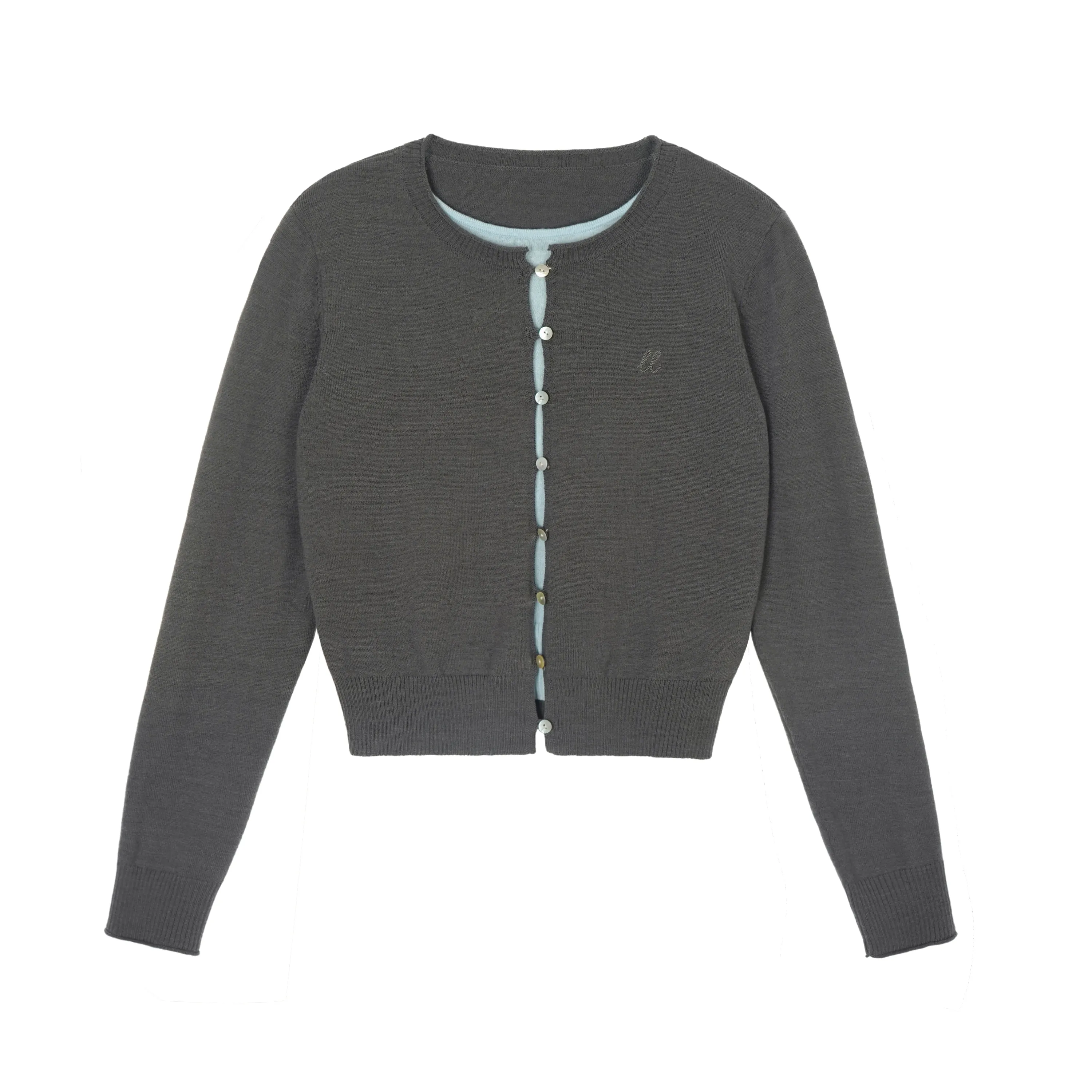 Wool Contrast Cardigan - Image 8