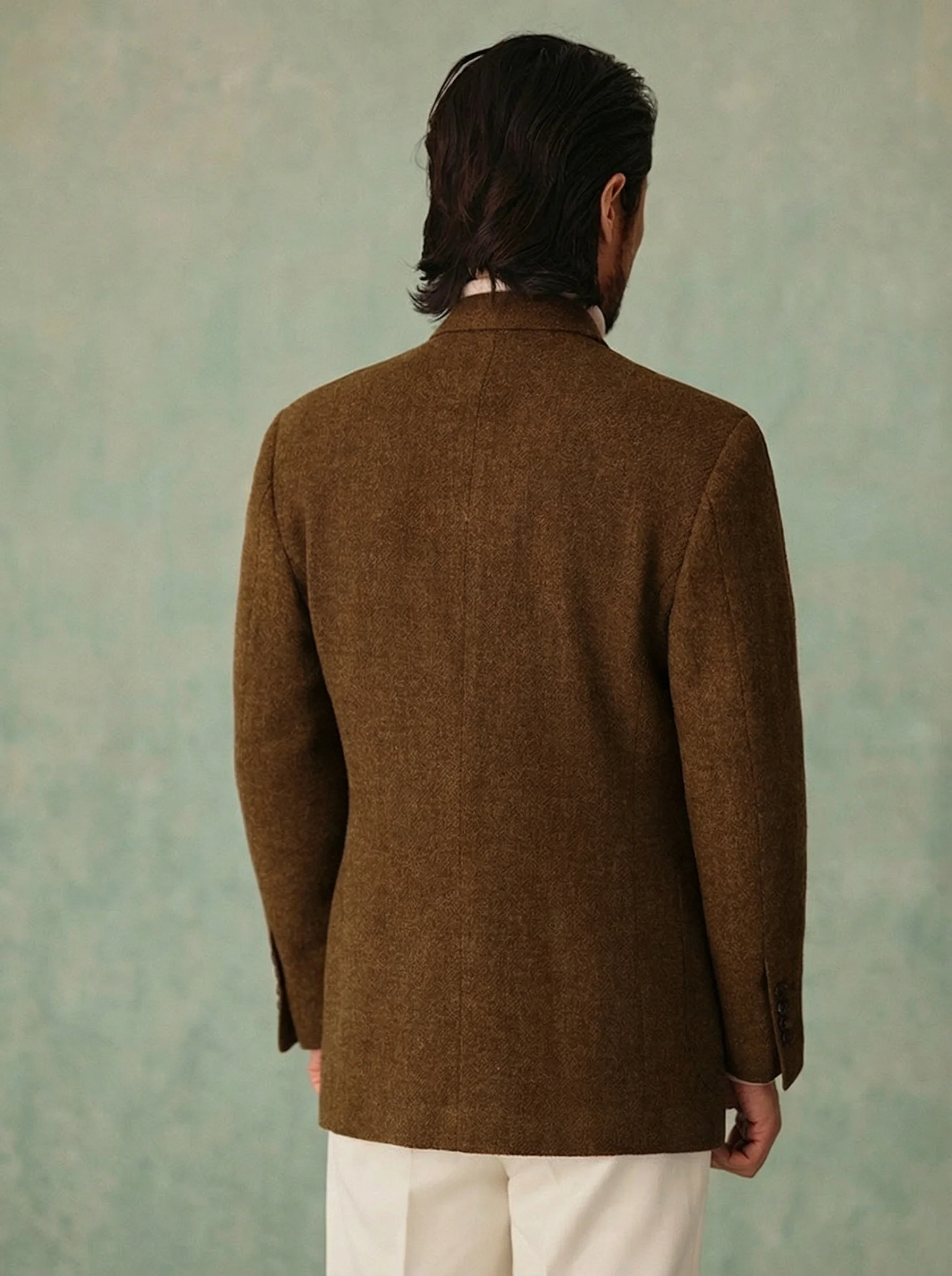 Wool Double-Breasted Peak-Lapel Blazer - Image 4