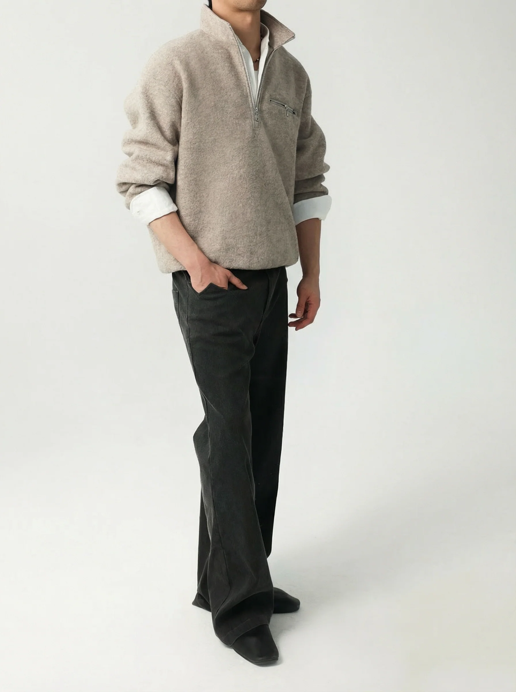 Wool Half-Zip Pullover - Image 4