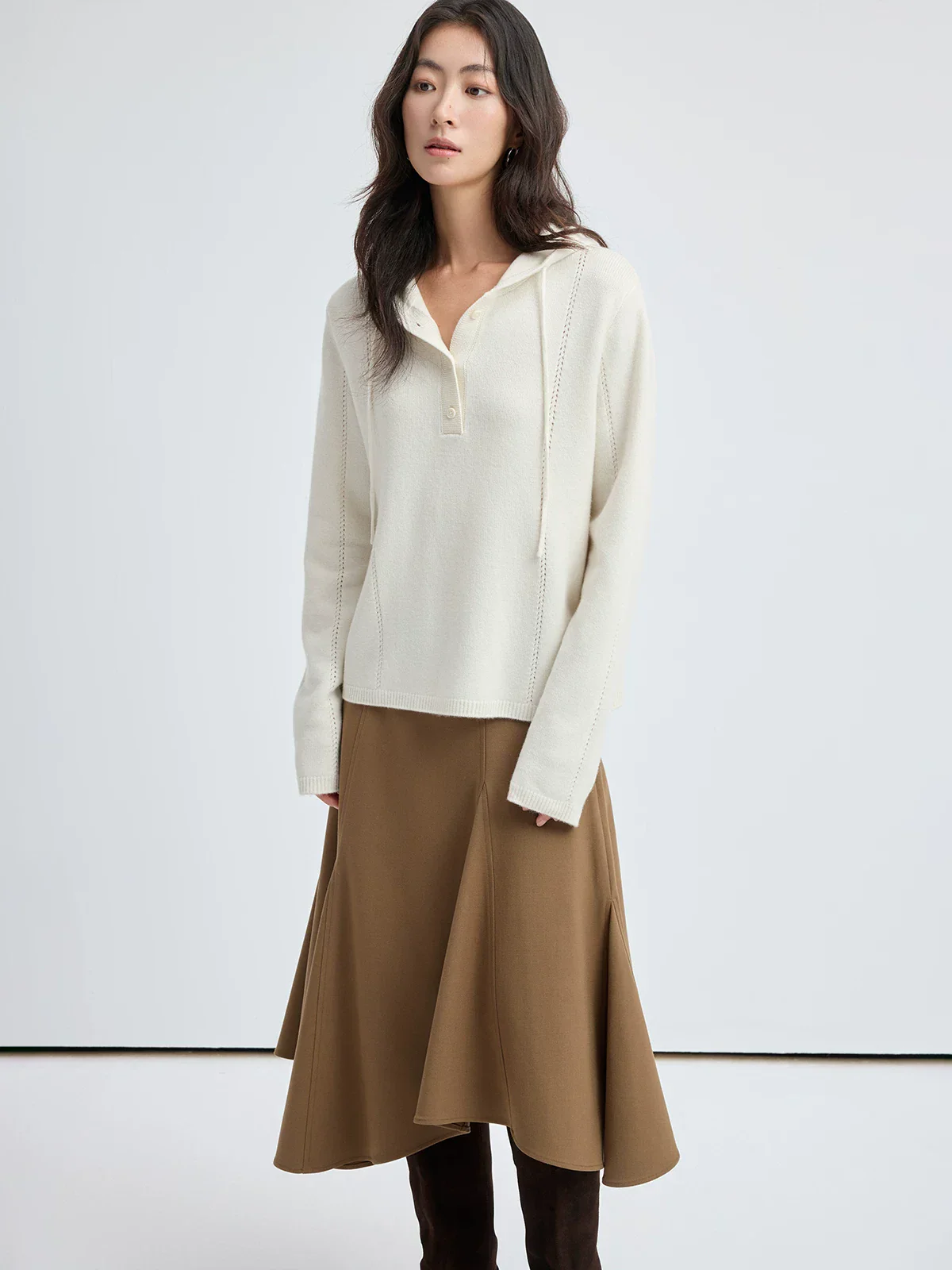 Wool Henley Hoodie - Image 4