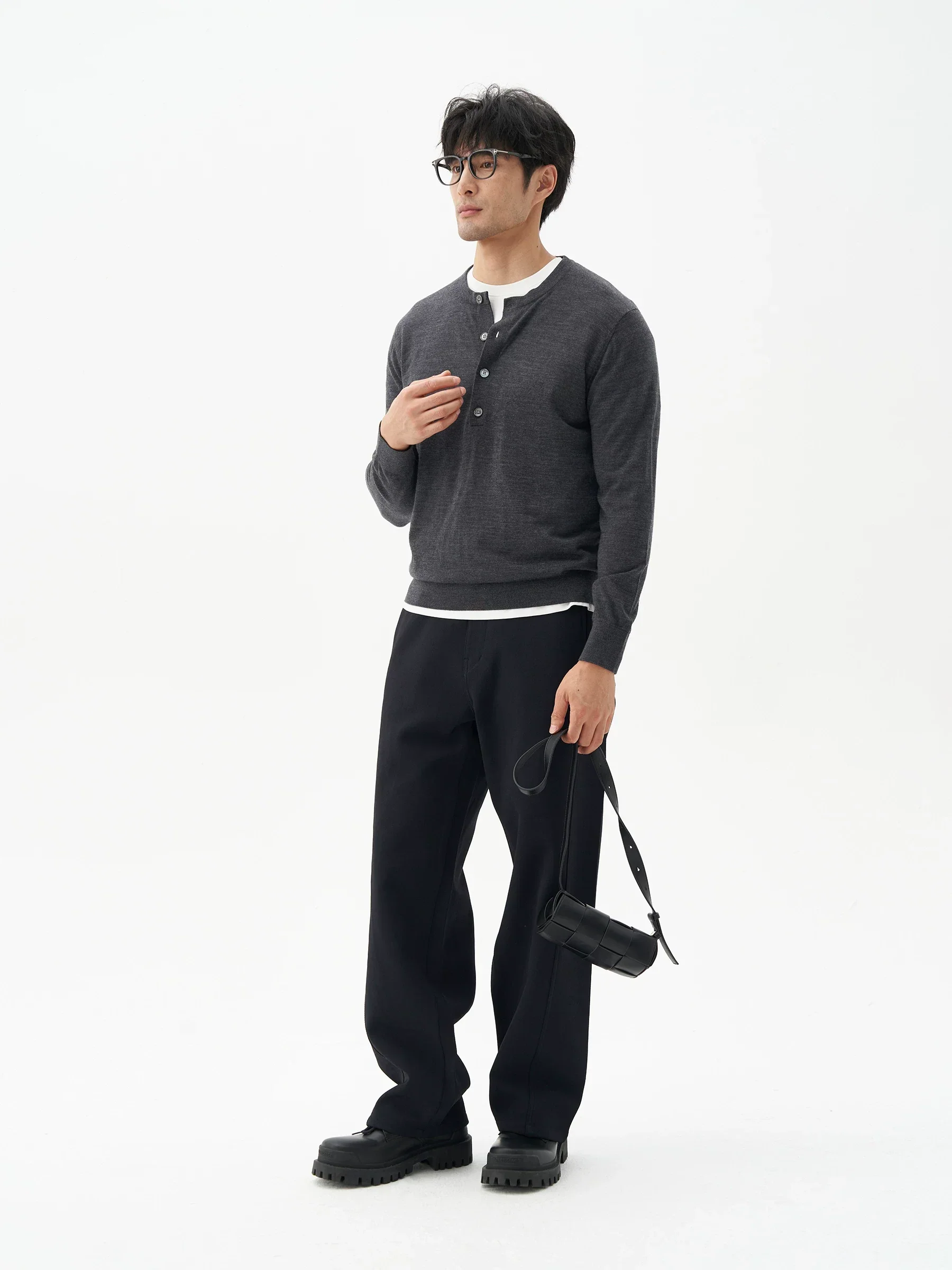 Wool Henley Sweater