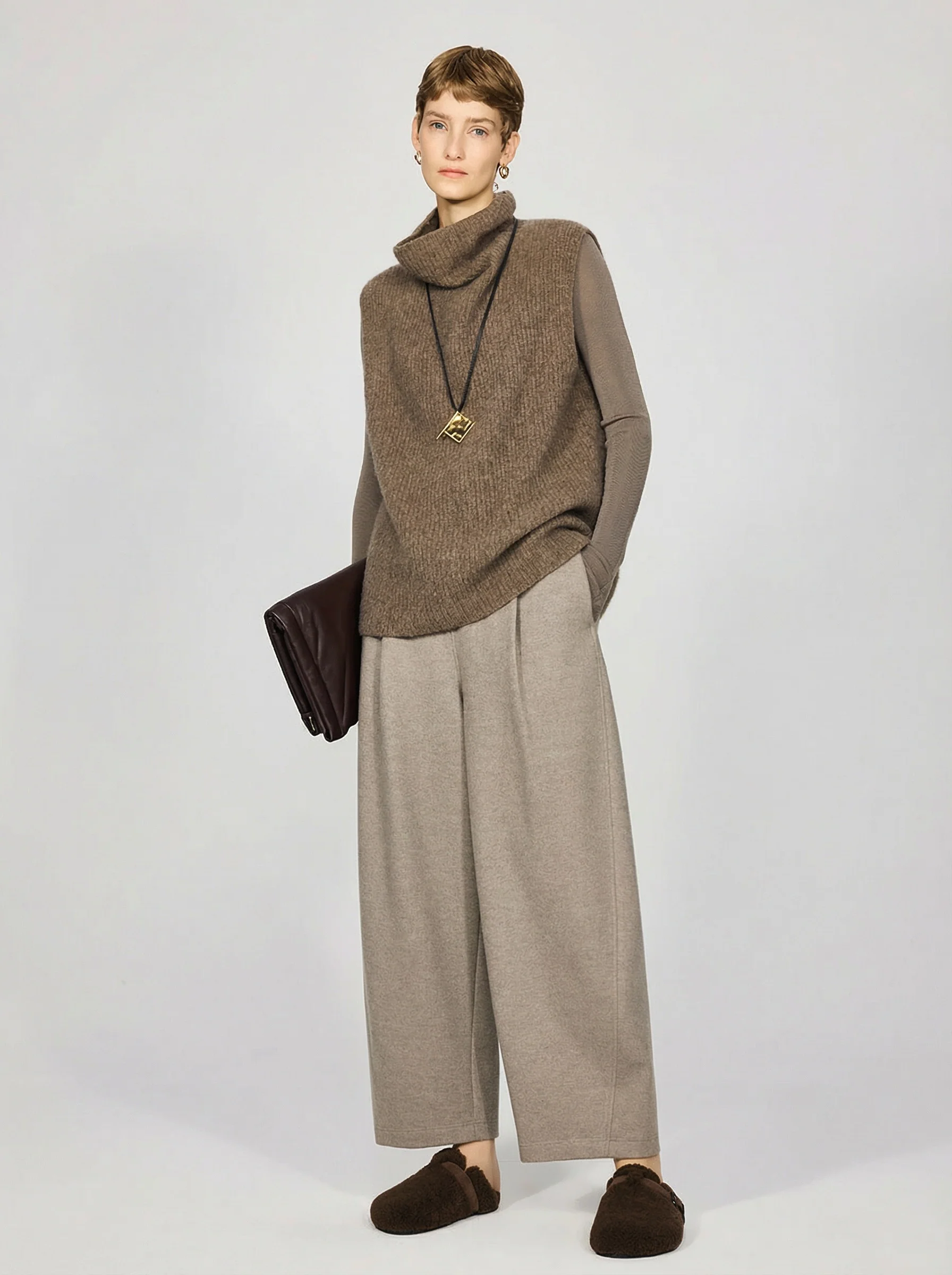 Wool Knit Culottes