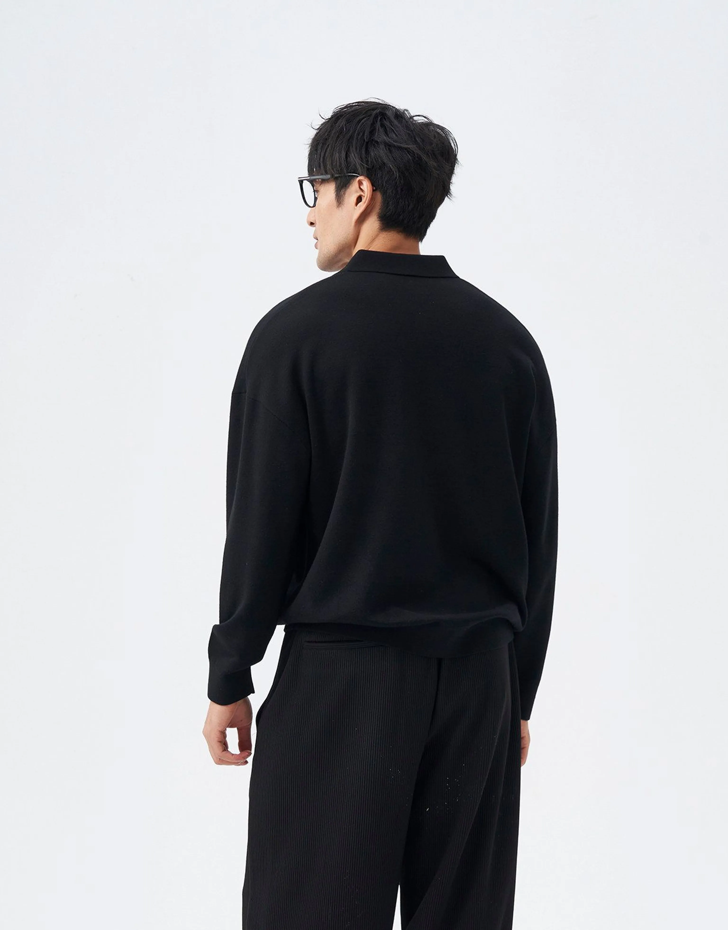Wool Knit Polo - Image 5