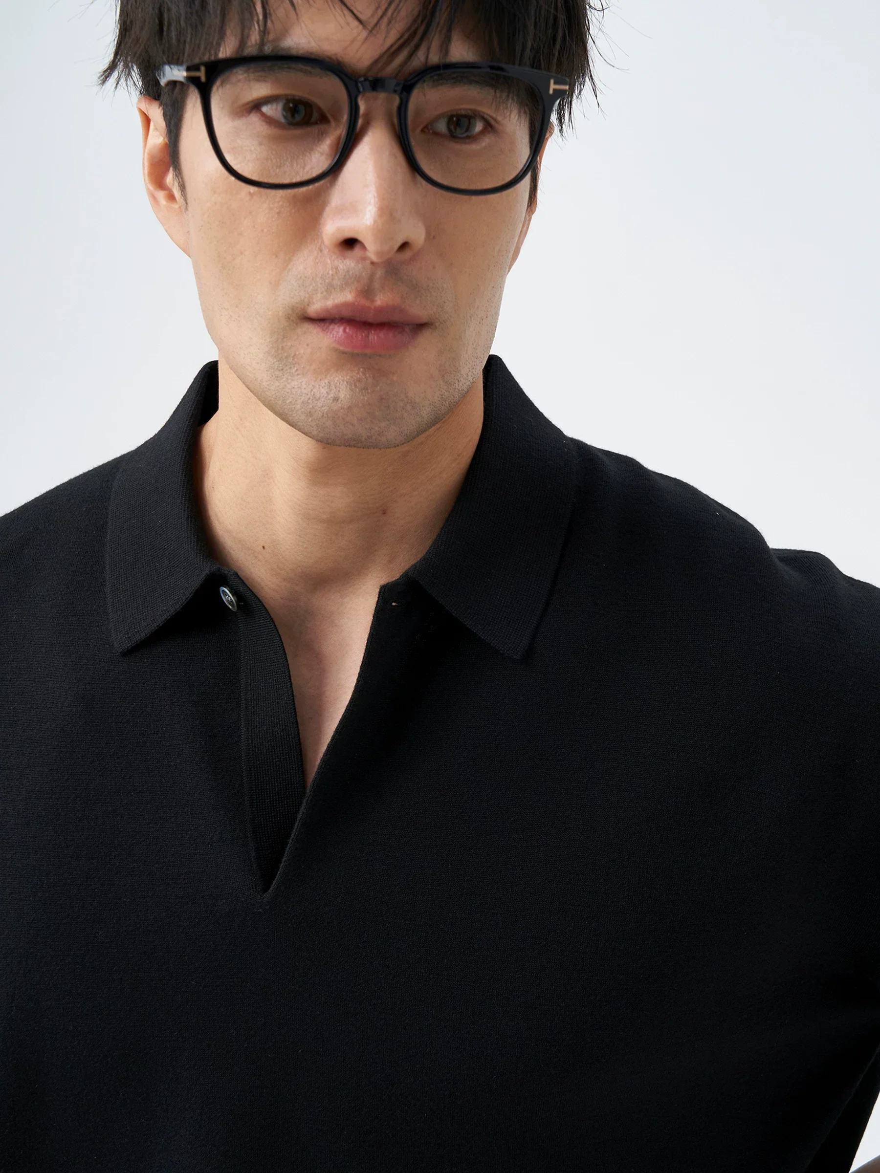 Wool Knit Polo - Image 6