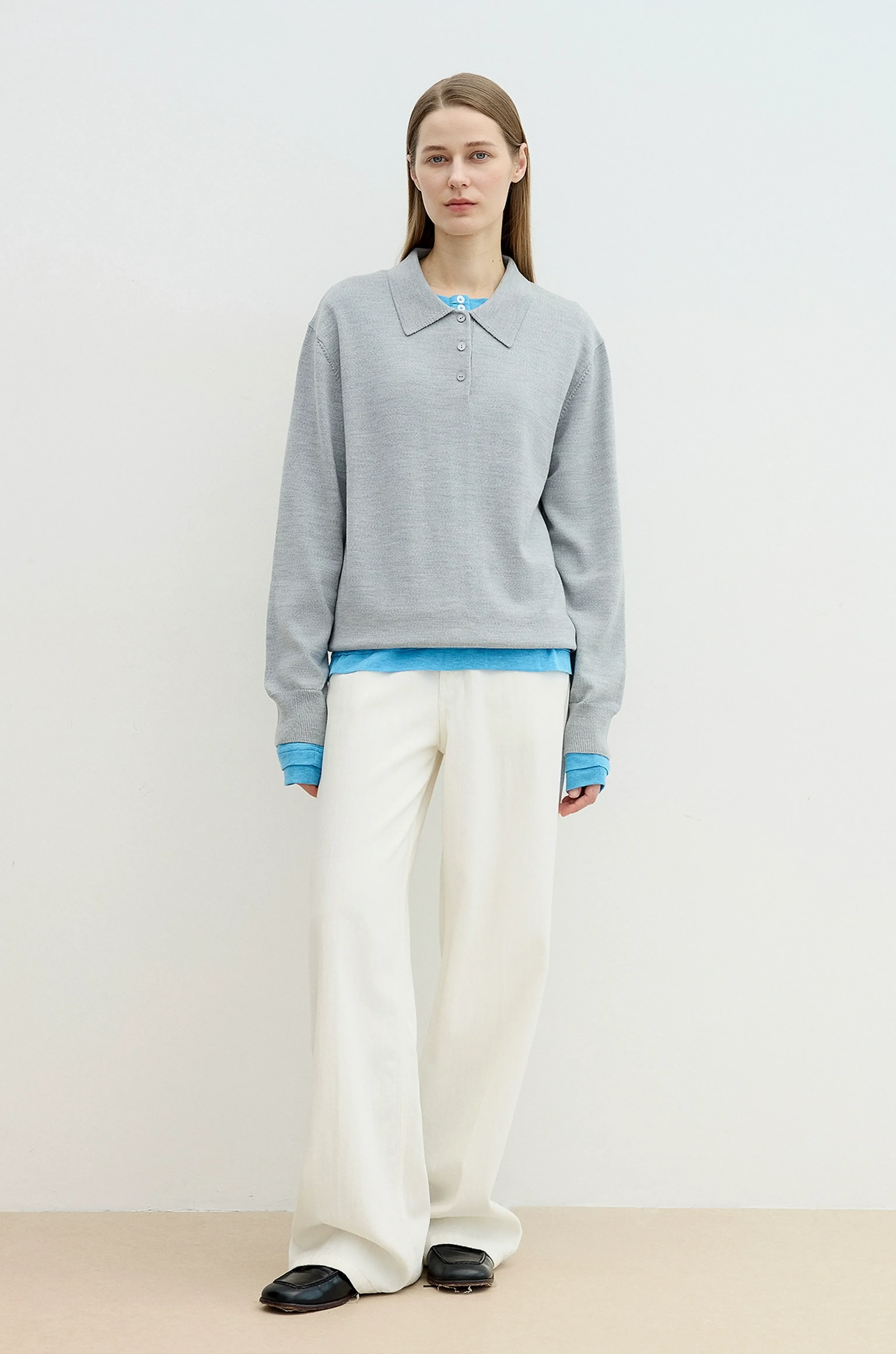 Wool Polo Sweater - Image 2
