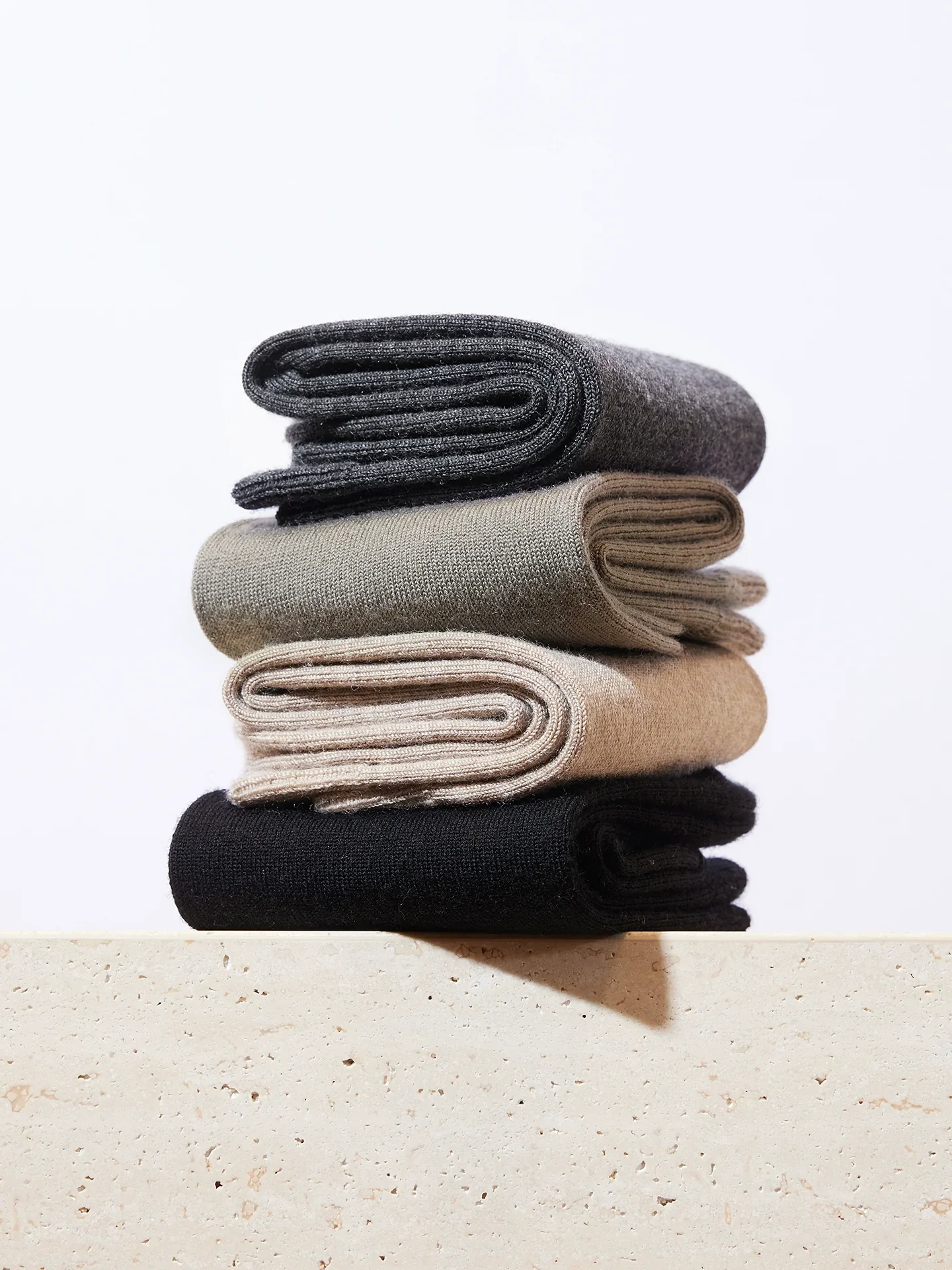 Wool Rib Crew Socks 4-Pack - Image 4