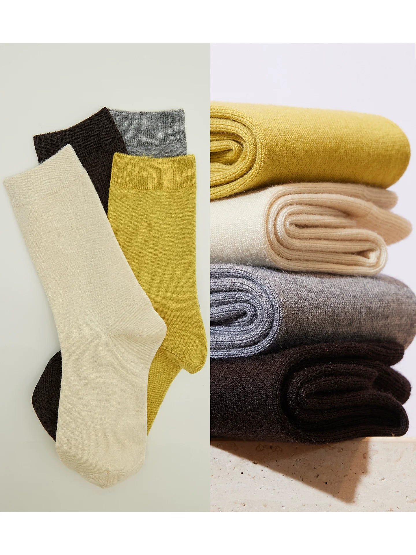 Wool Rib Crew Socks 4-Pack - Image 5