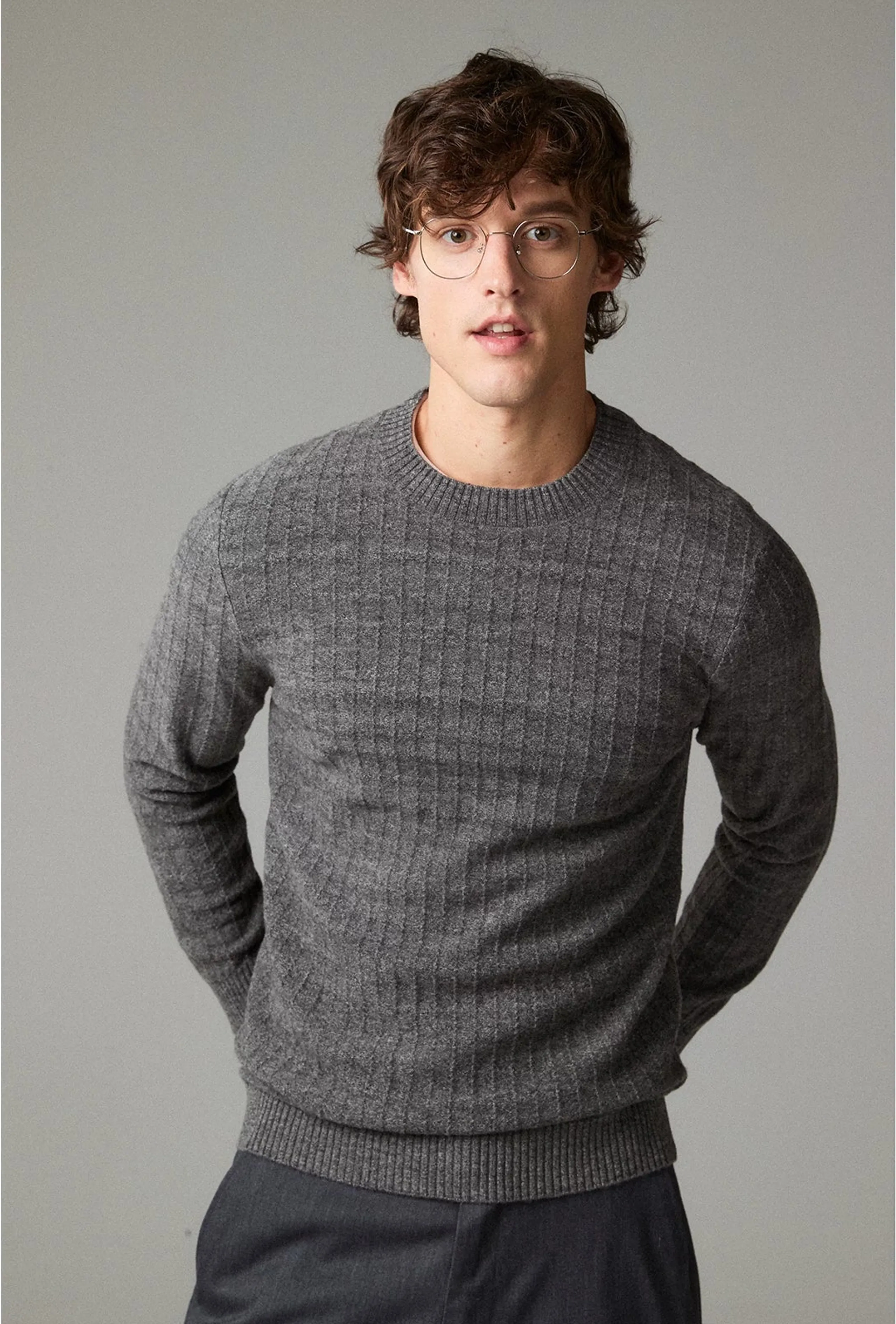Wool Rib Crewneck Sweater - Image 4
