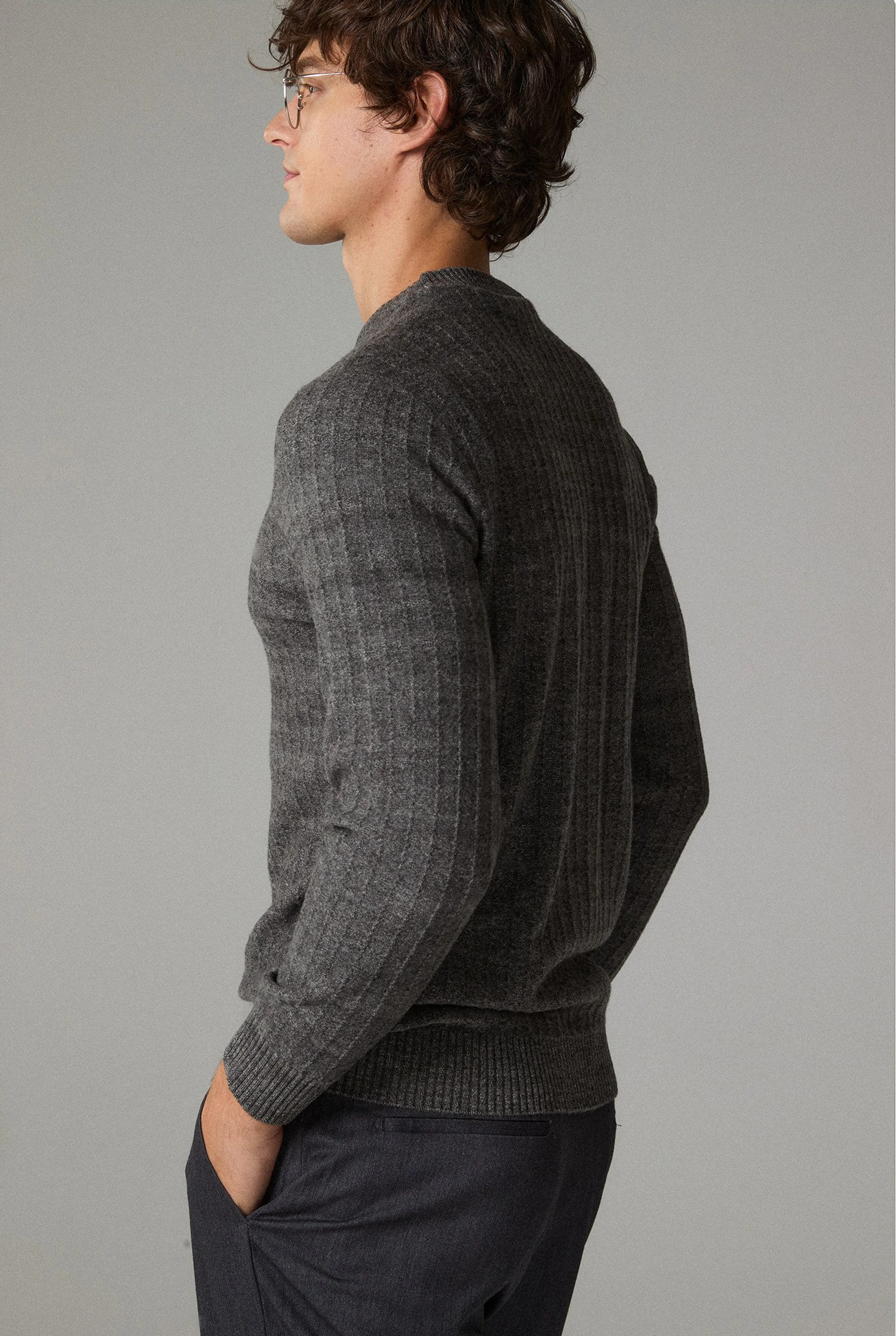 Wool Rib Crewneck Sweater - Image 5