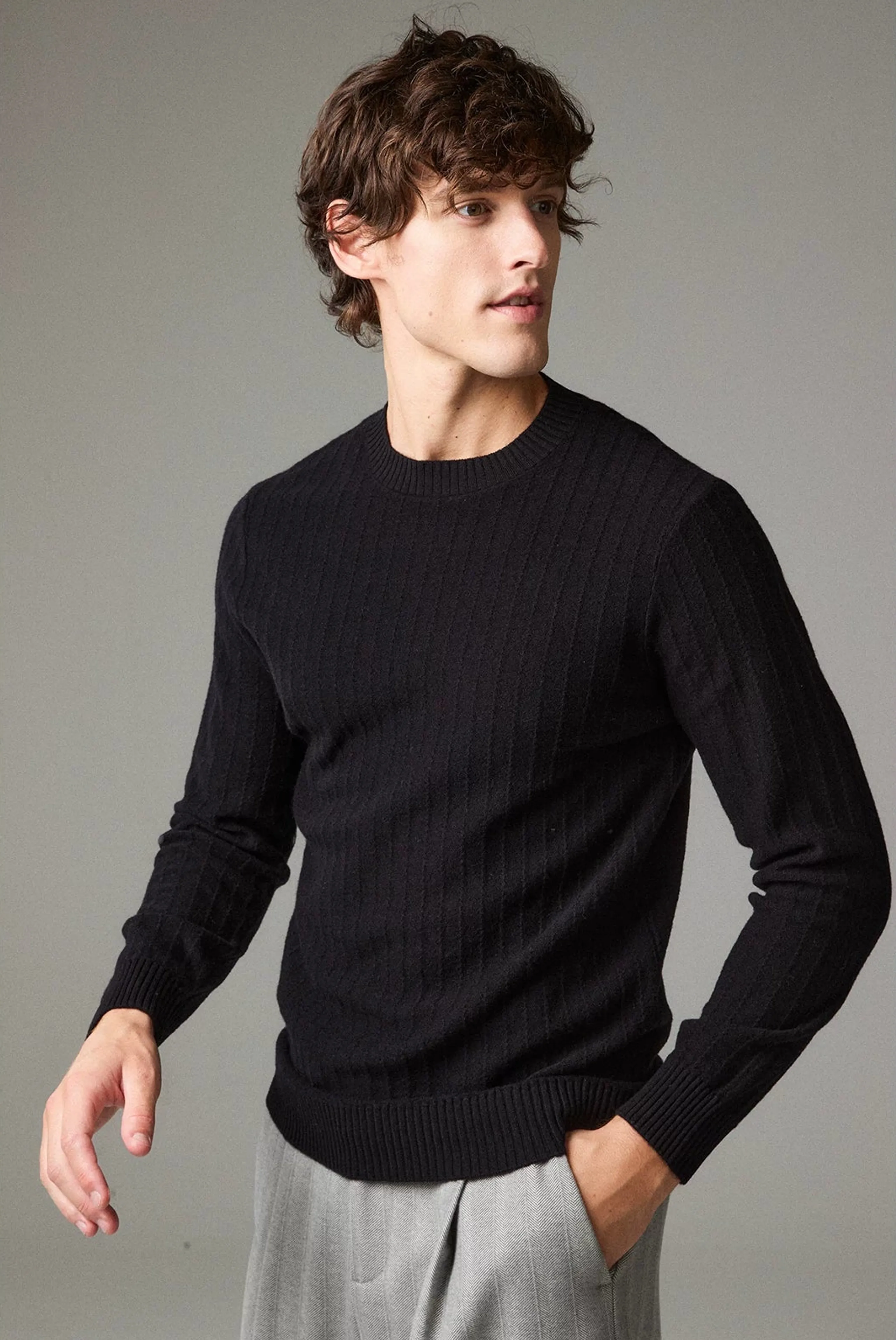 Wool Rib Crewneck Sweater - Image 6