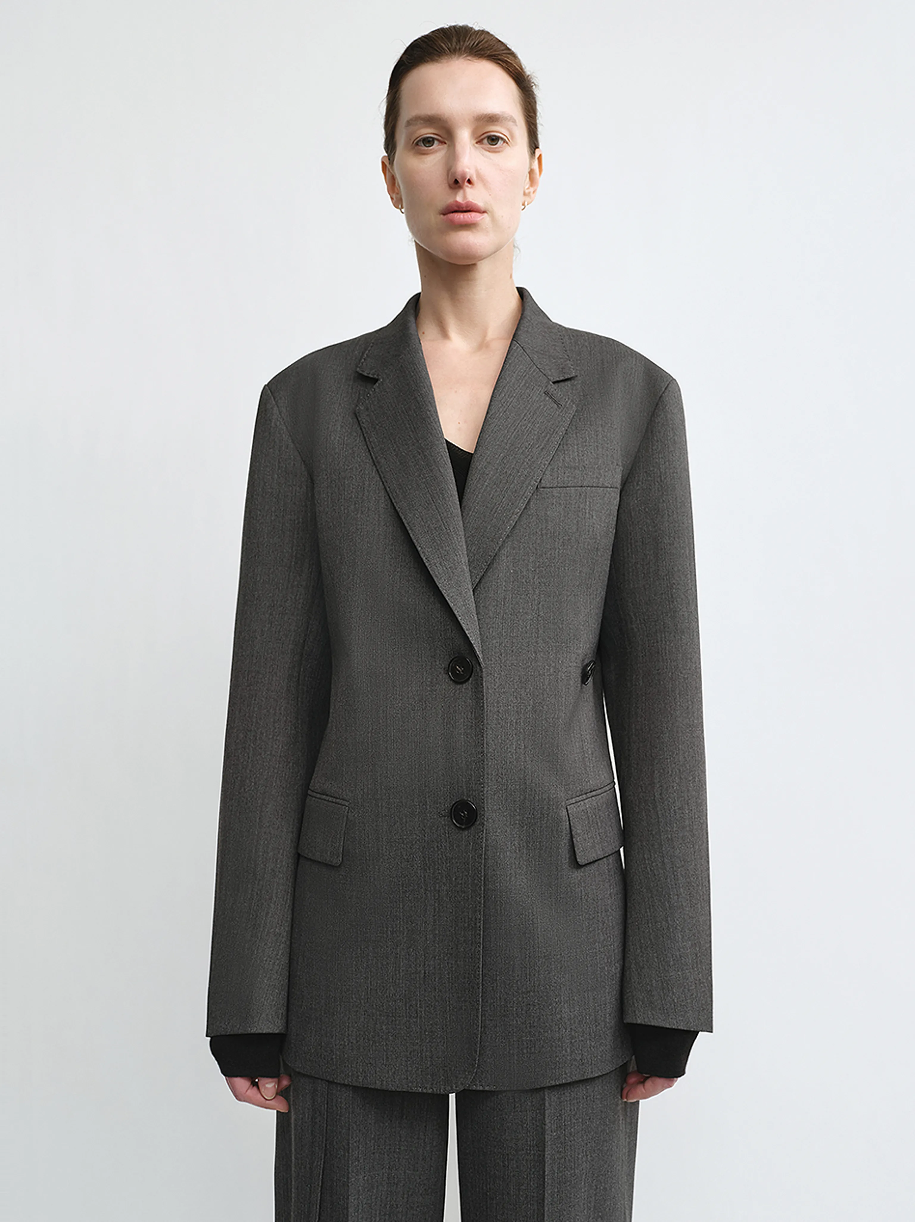 Wool–Silk Drop-Shoulder Suit Set - Image 8