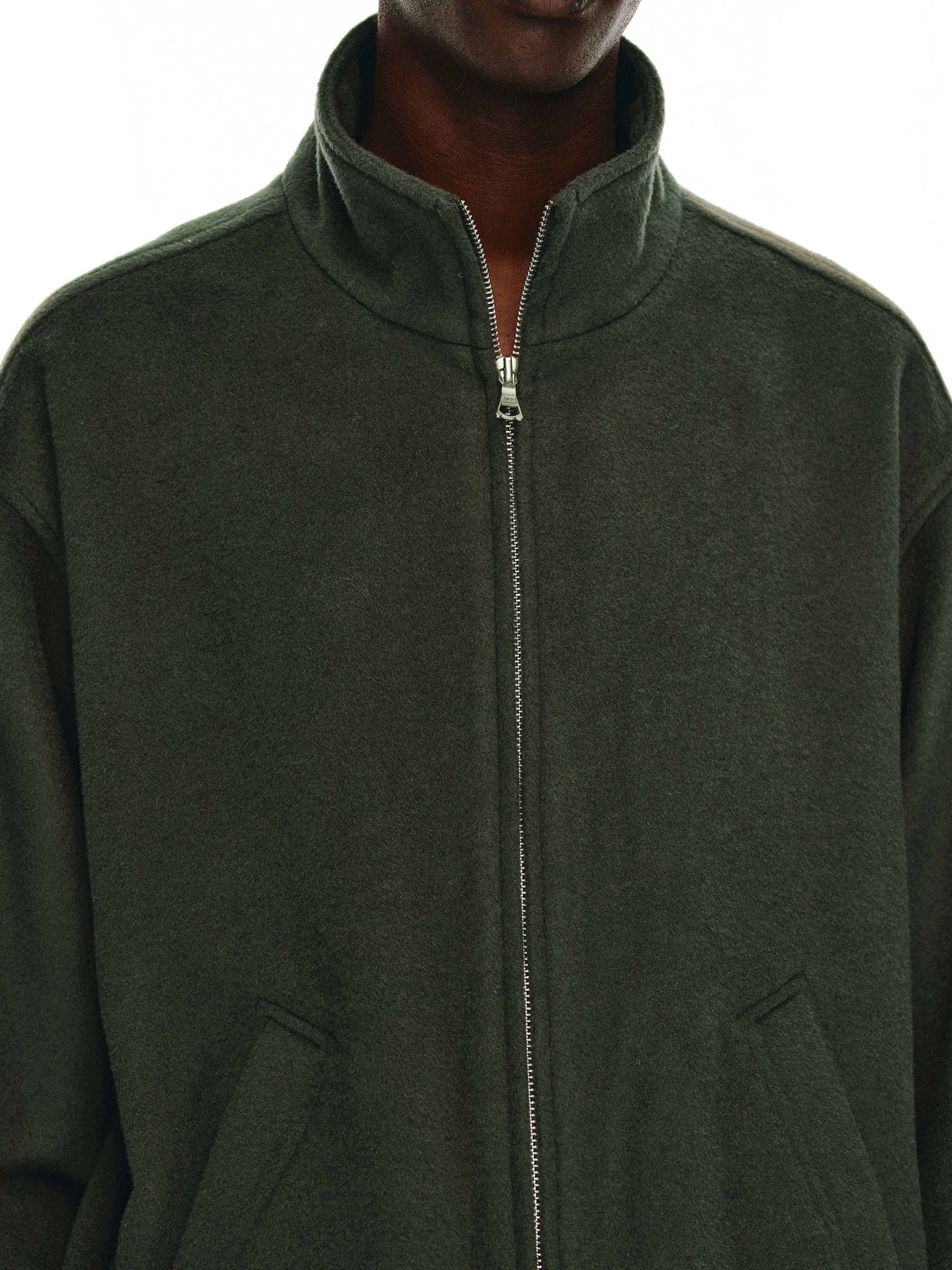 Wool Stand-Collar Zip Jacket - Image 5