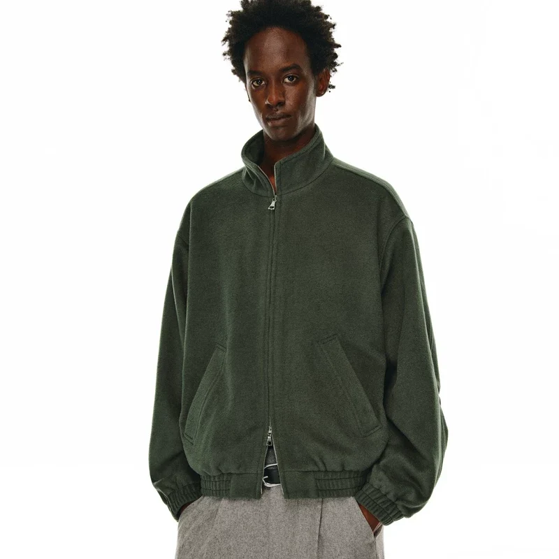 Wool Stand-Collar Zip Jacket - Image 6