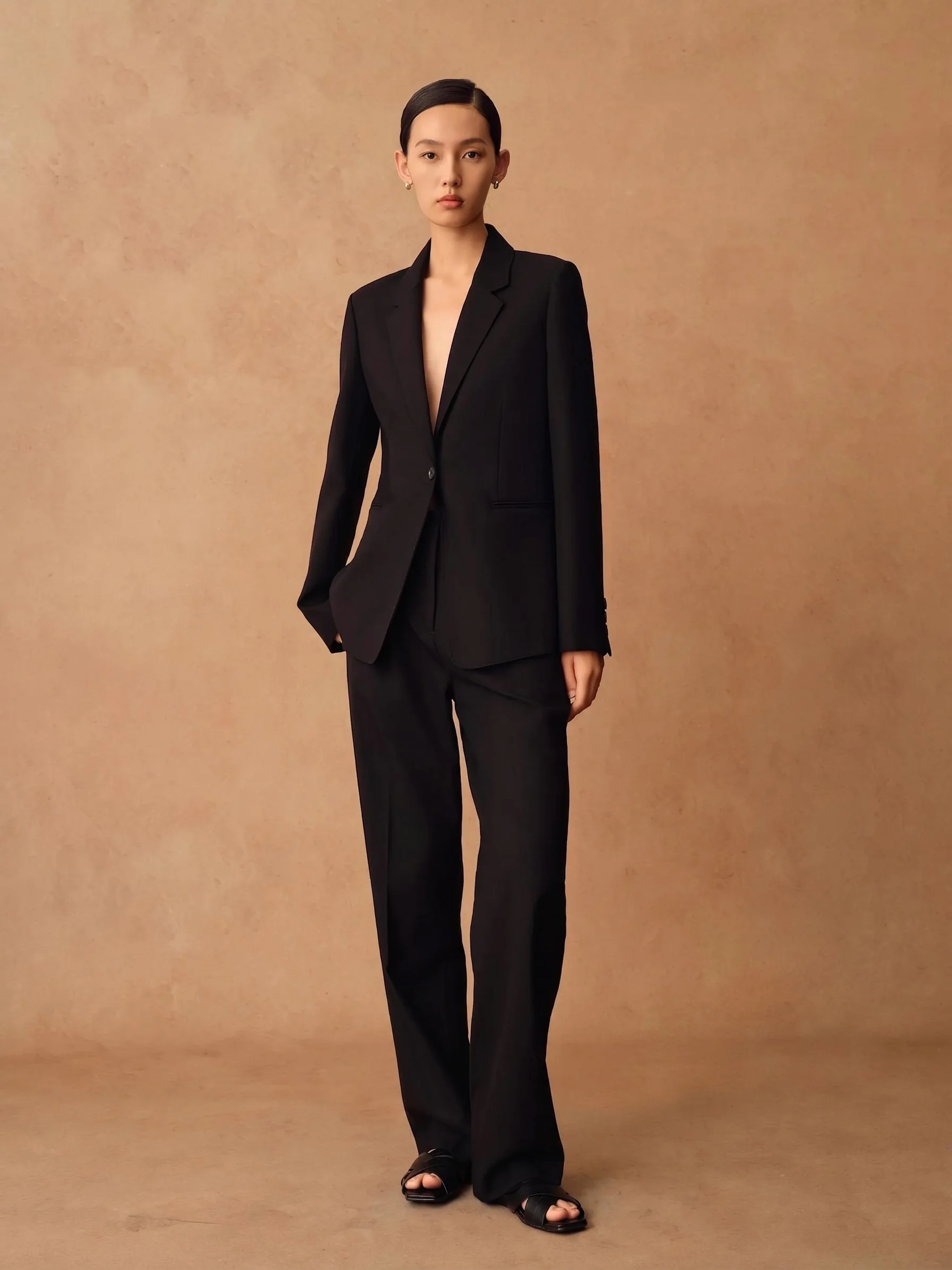 Wool Straight Trousers - Image 5