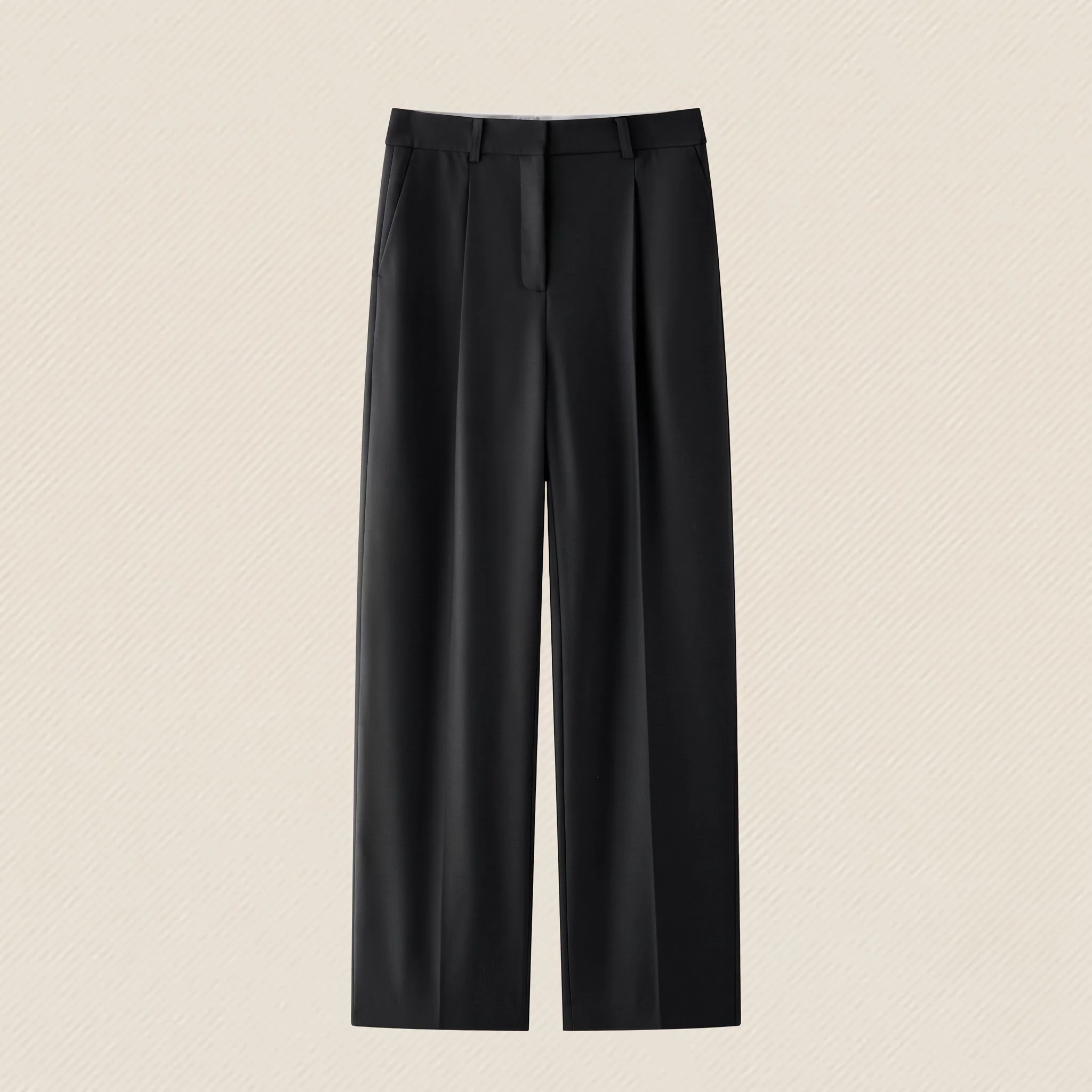 Wool Straight Trousers - Image 6