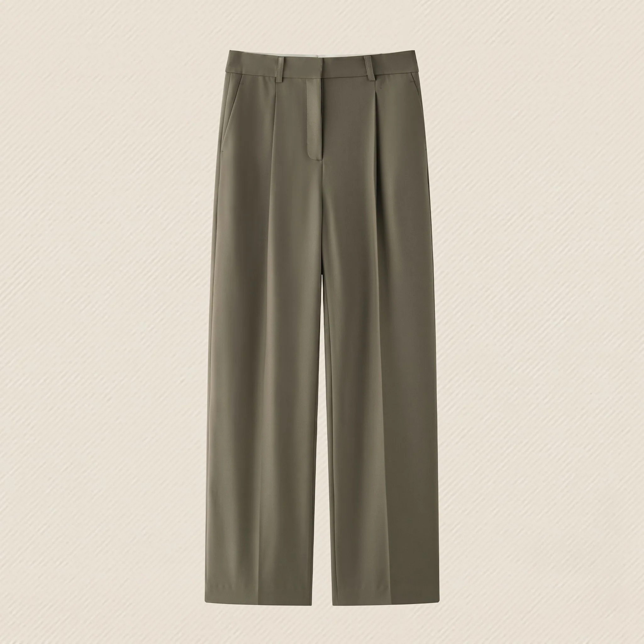 Wool Straight Trousers - Image 8