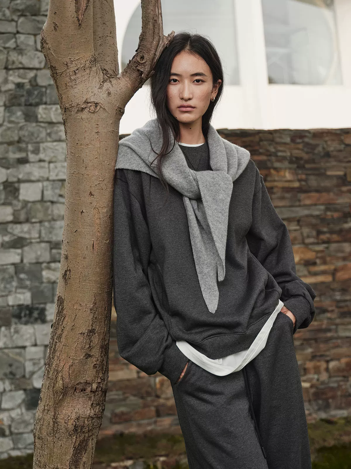 Wool Triangle Scarf