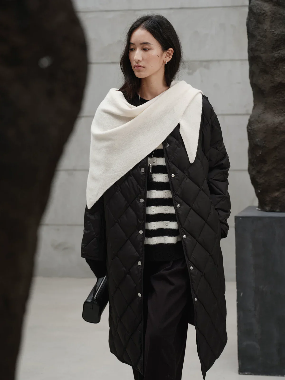 Wool Triangle Scarf - Image 5