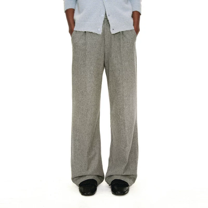 Wool Wide-Leg Trousers - Image 4