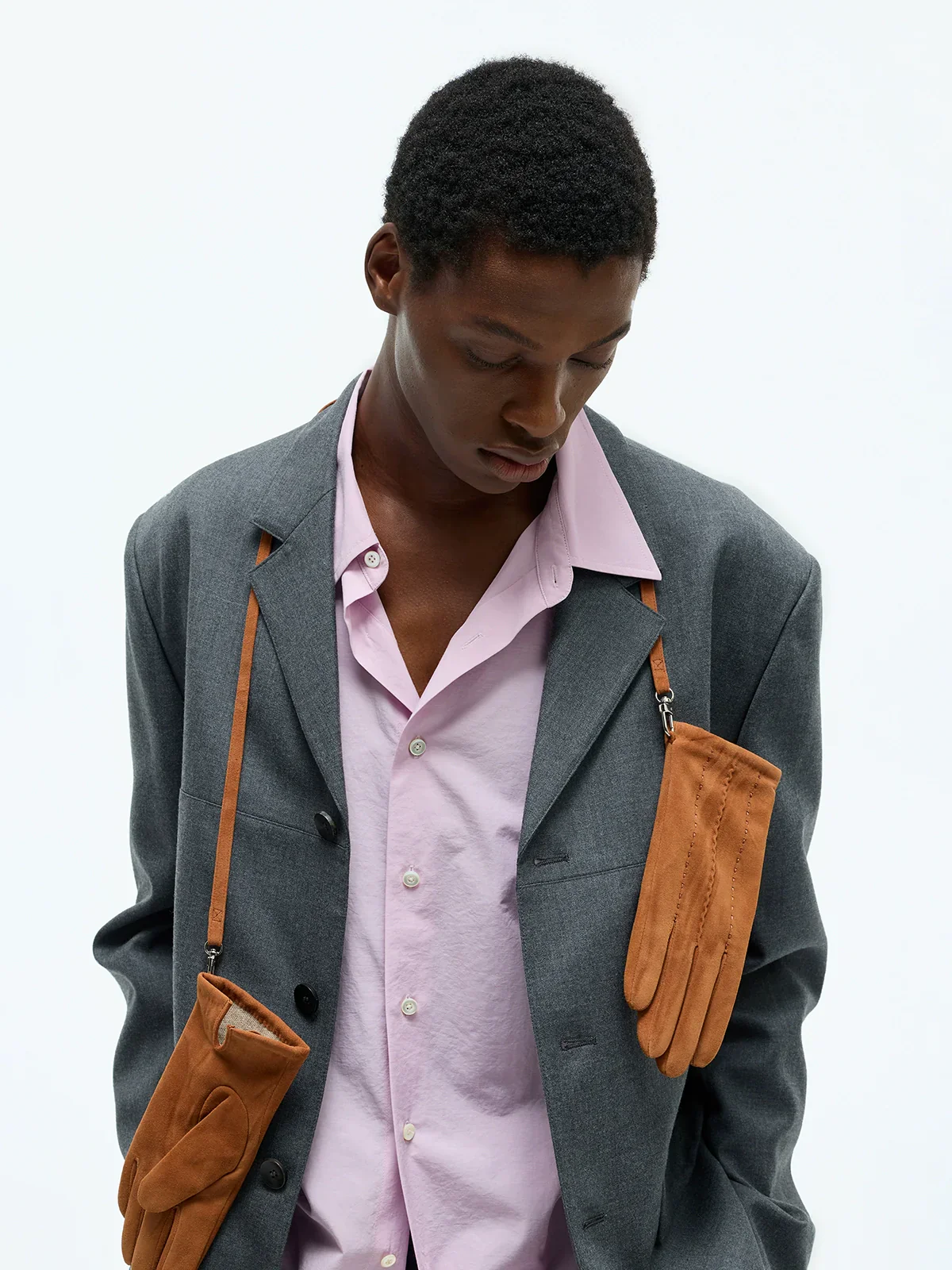 Worsted Merino Notch-Lapel Blazer