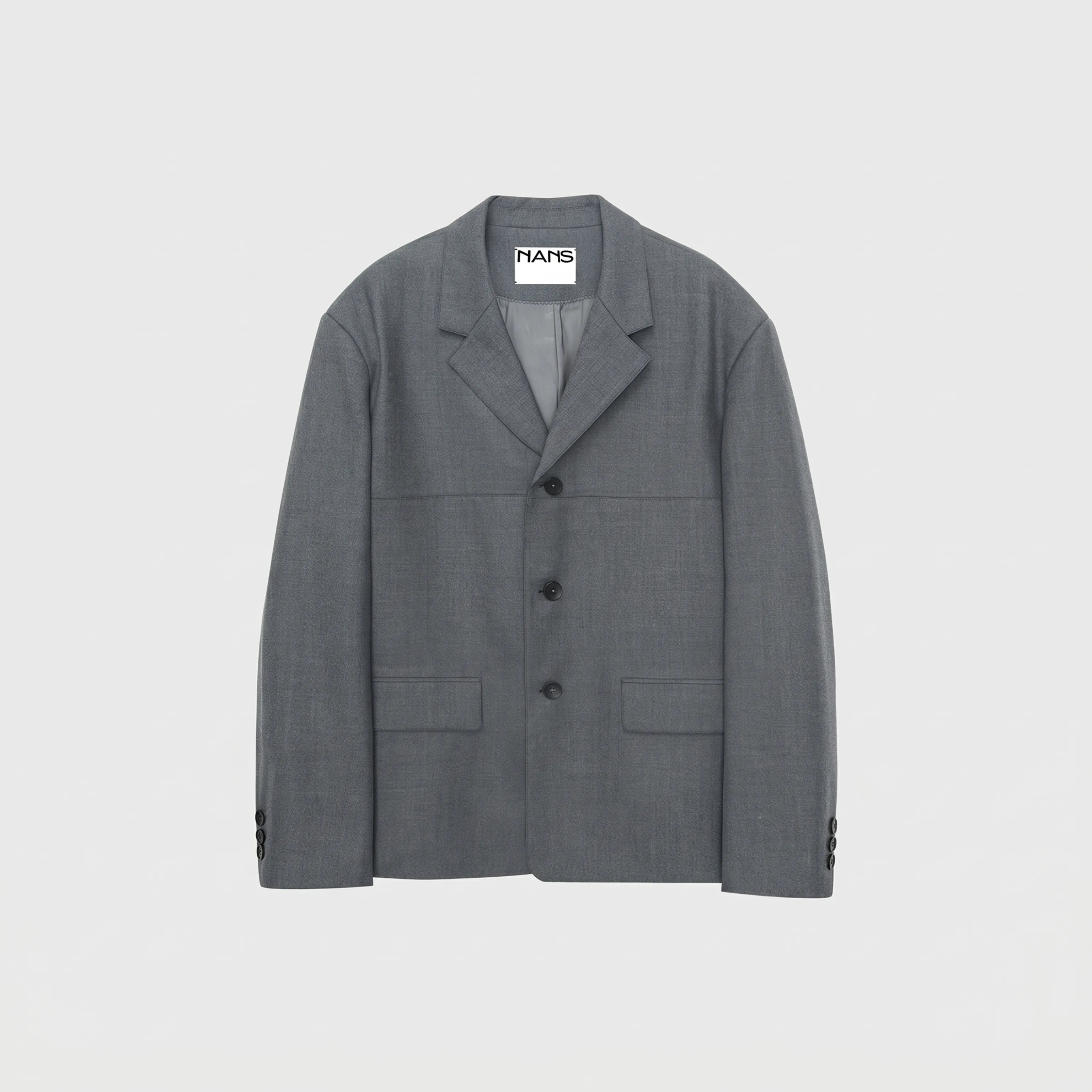 Worsted Merino Notch-Lapel Blazer - Image 6