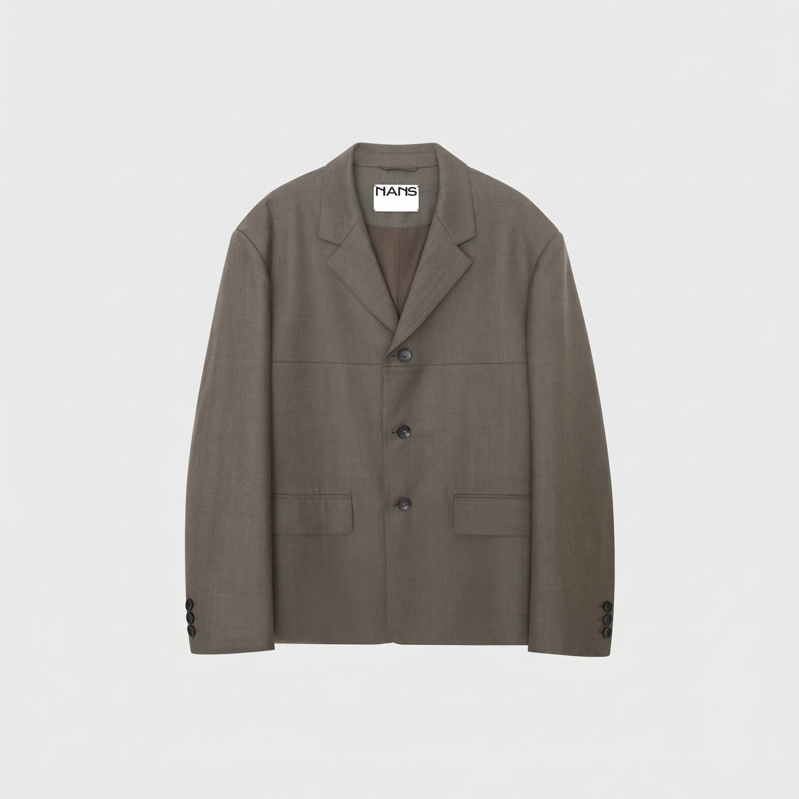 Worsted Merino Notch-Lapel Blazer - Image 7