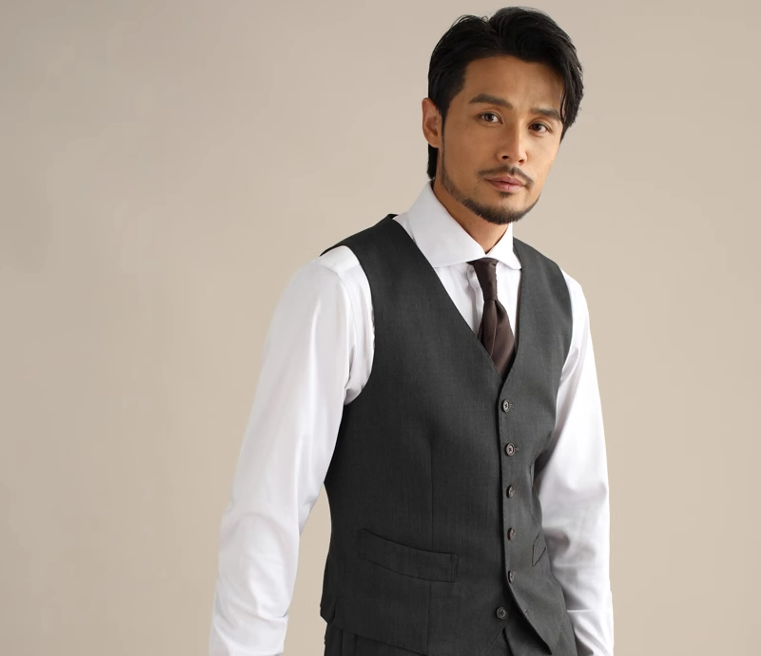 Worsted Wool Suit Vest - Image 4