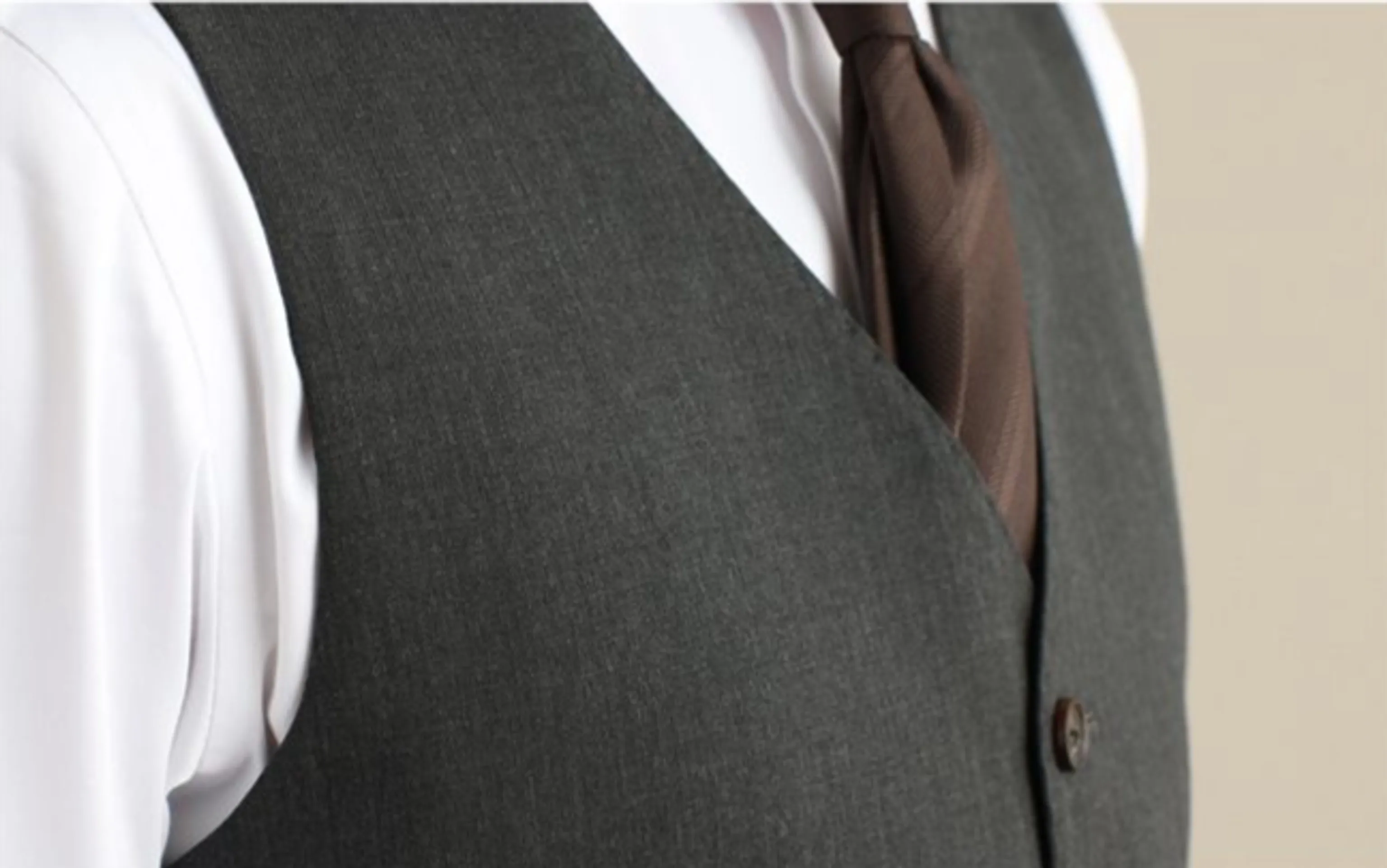 Worsted Wool Suit Vest - Image 6