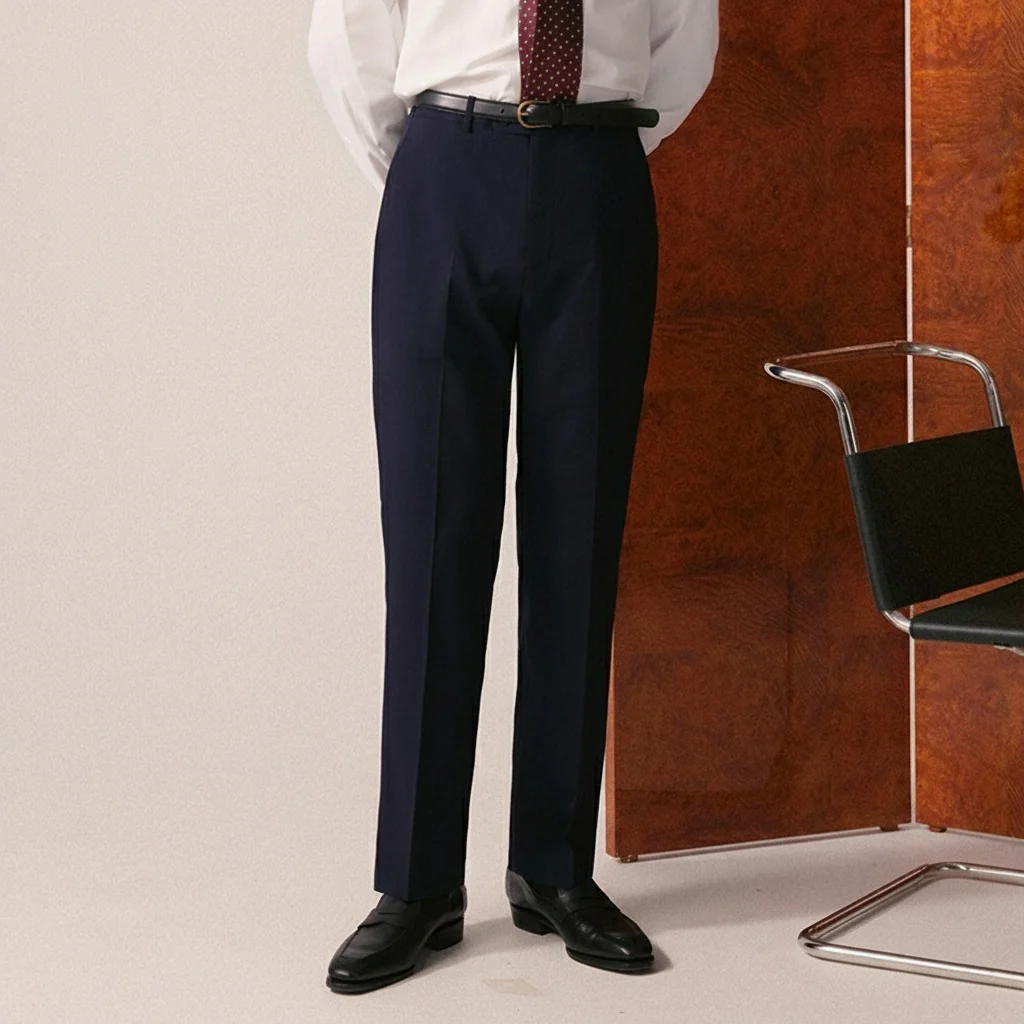Worsted Wool Trousers