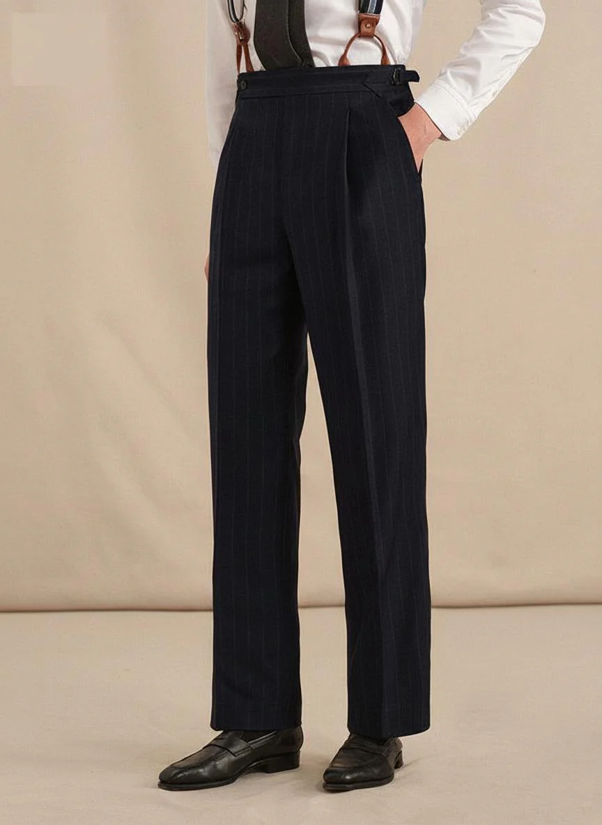Worsted Wool Trousers