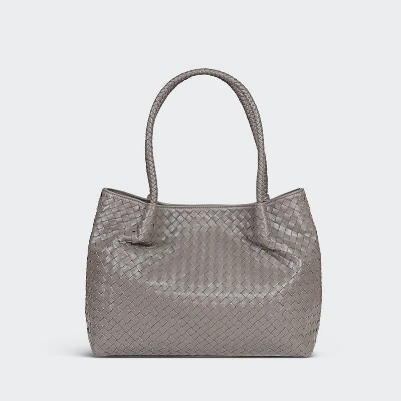 Woven Lambskin Leather Tote - Image 11