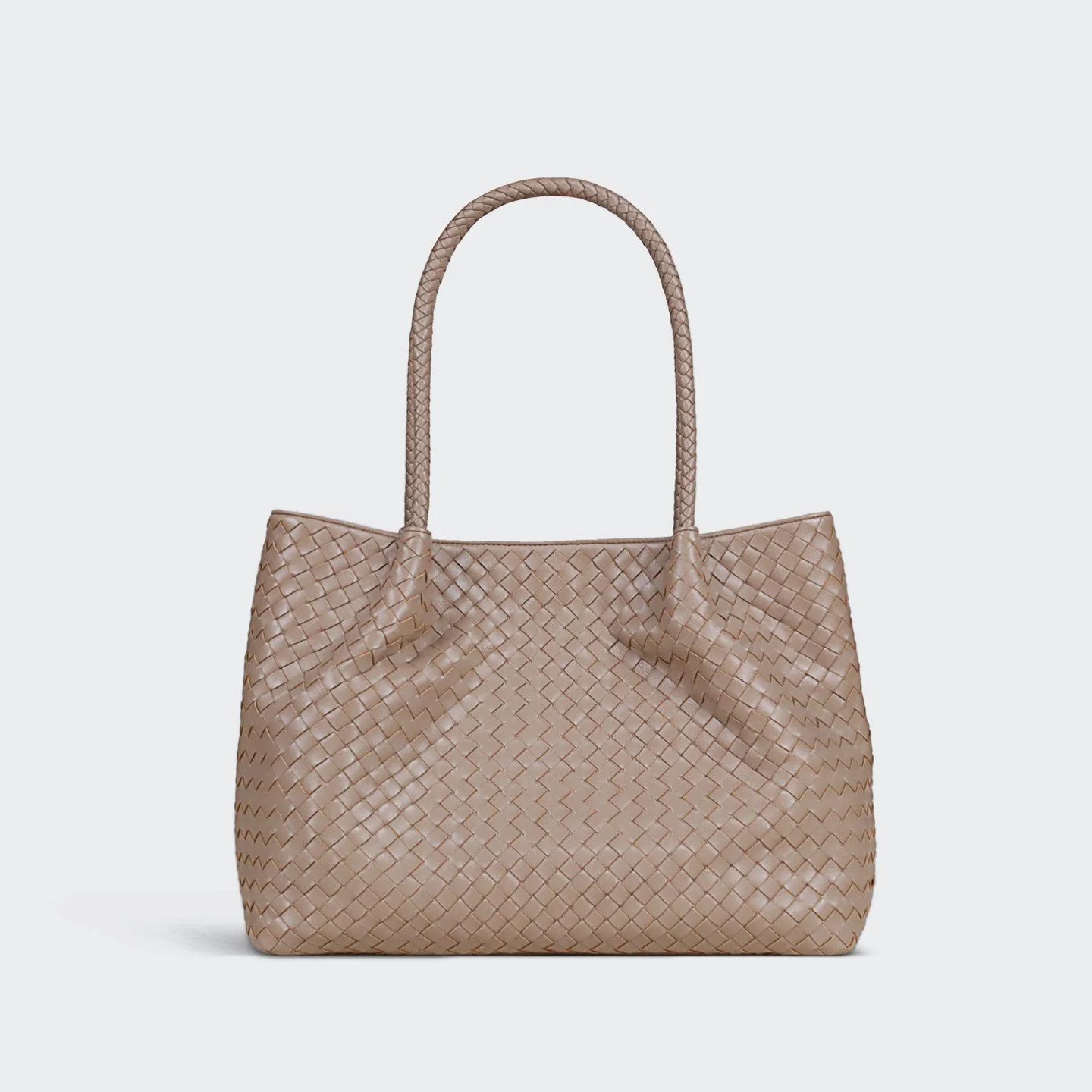 Woven Lambskin Leather Tote - Image 12