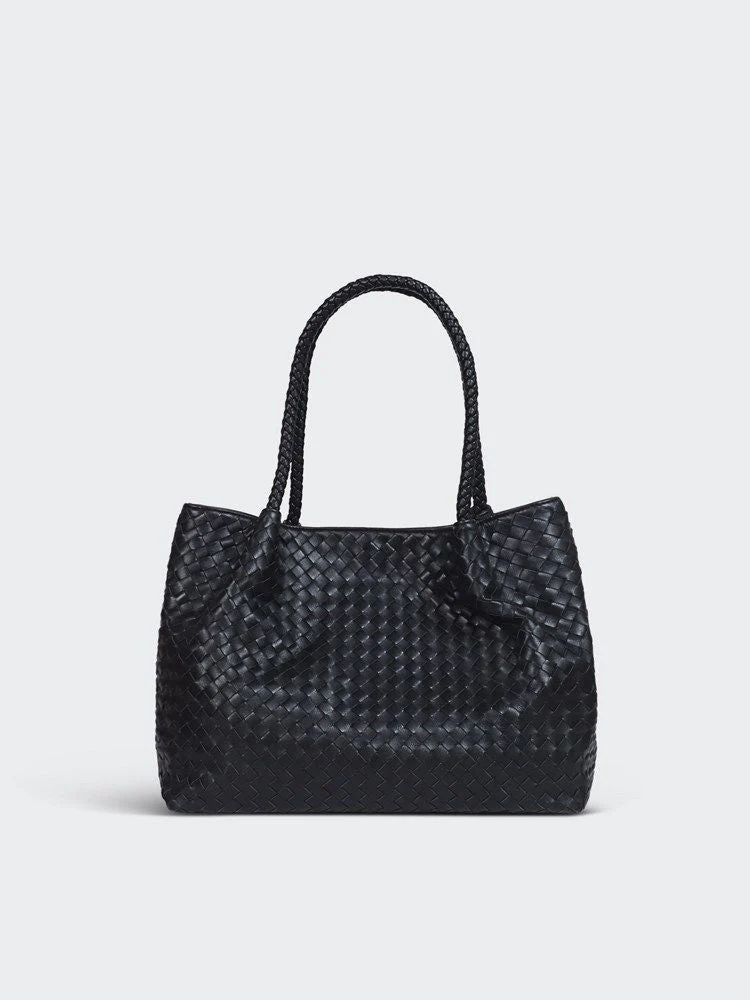 Woven Lambskin Leather Tote - Image 6