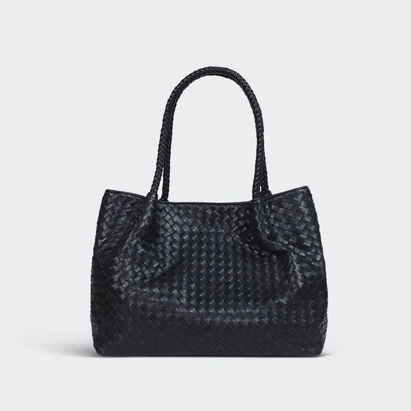 Woven Lambskin Leather Tote - Image 8