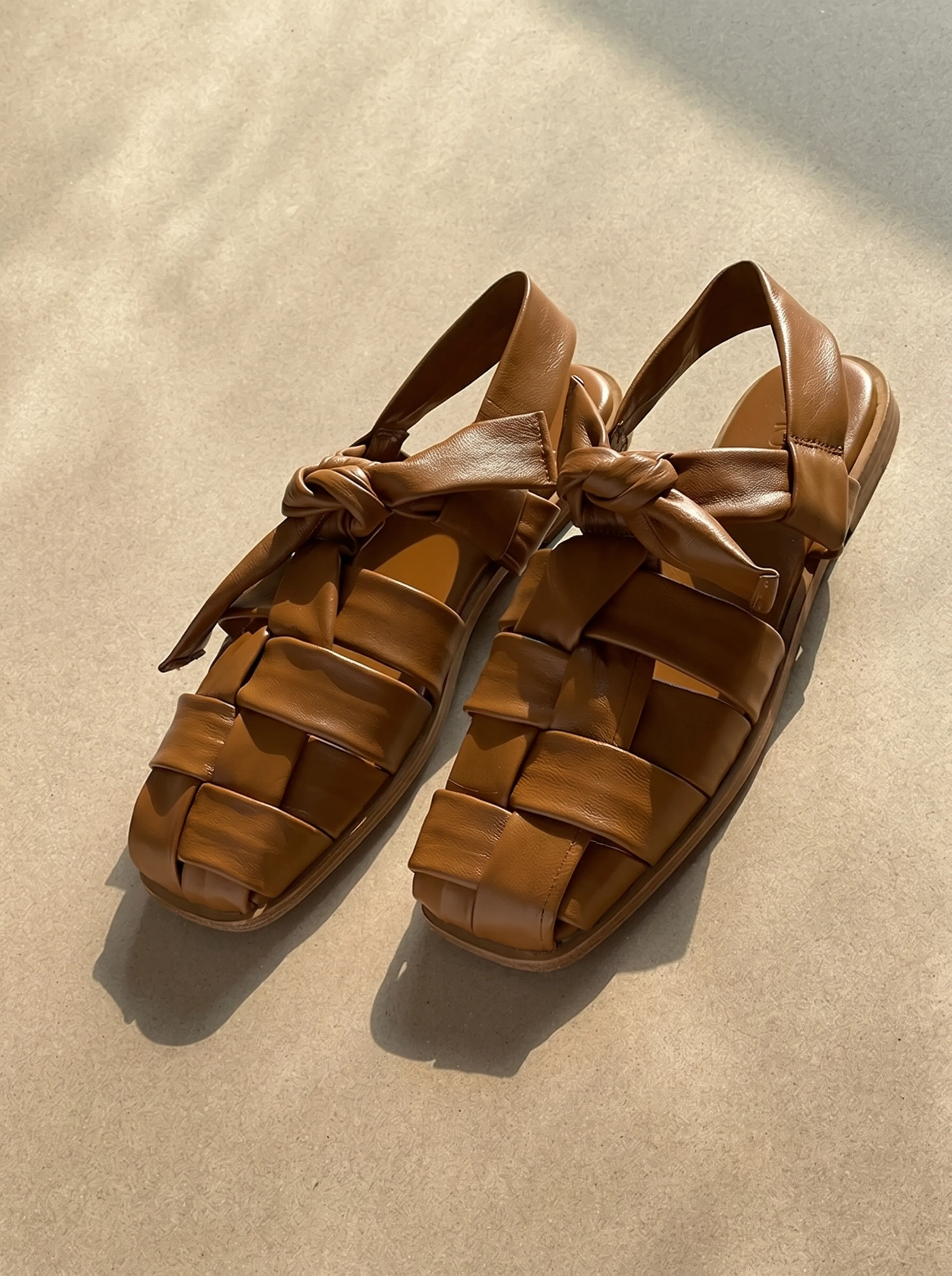 Woven Leather Fisherman Sandals - Image 5