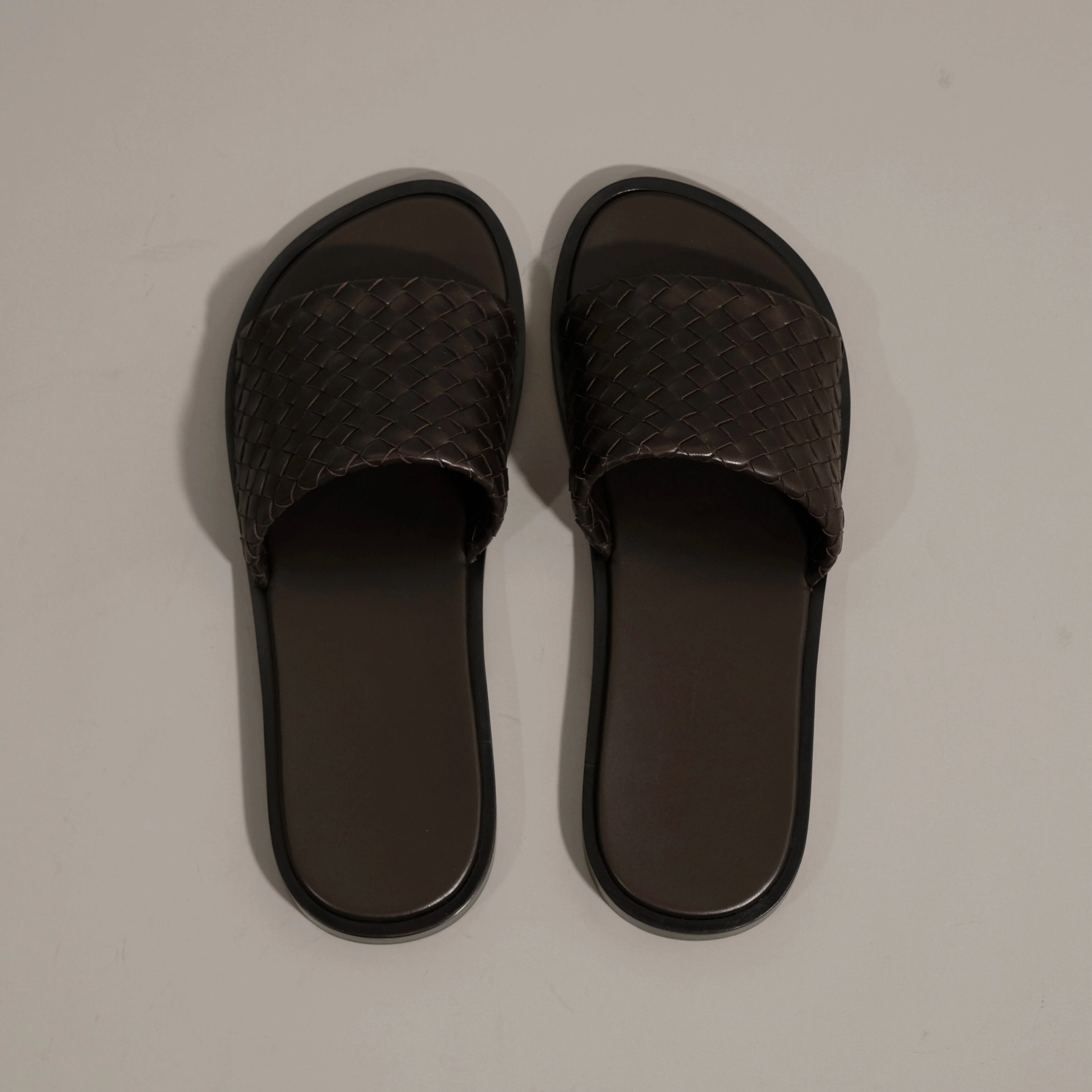 Woven Leather Slides - Image 4