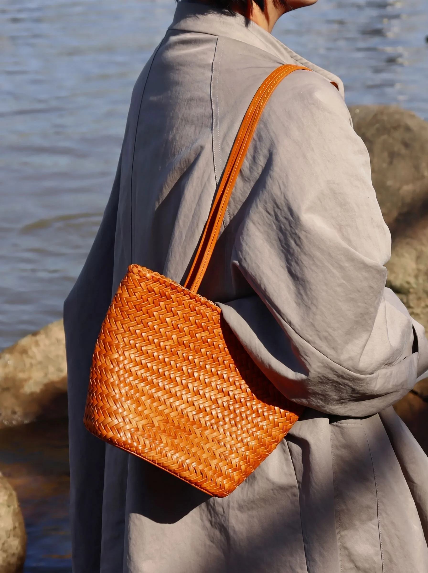 Woven Shoulder Tote