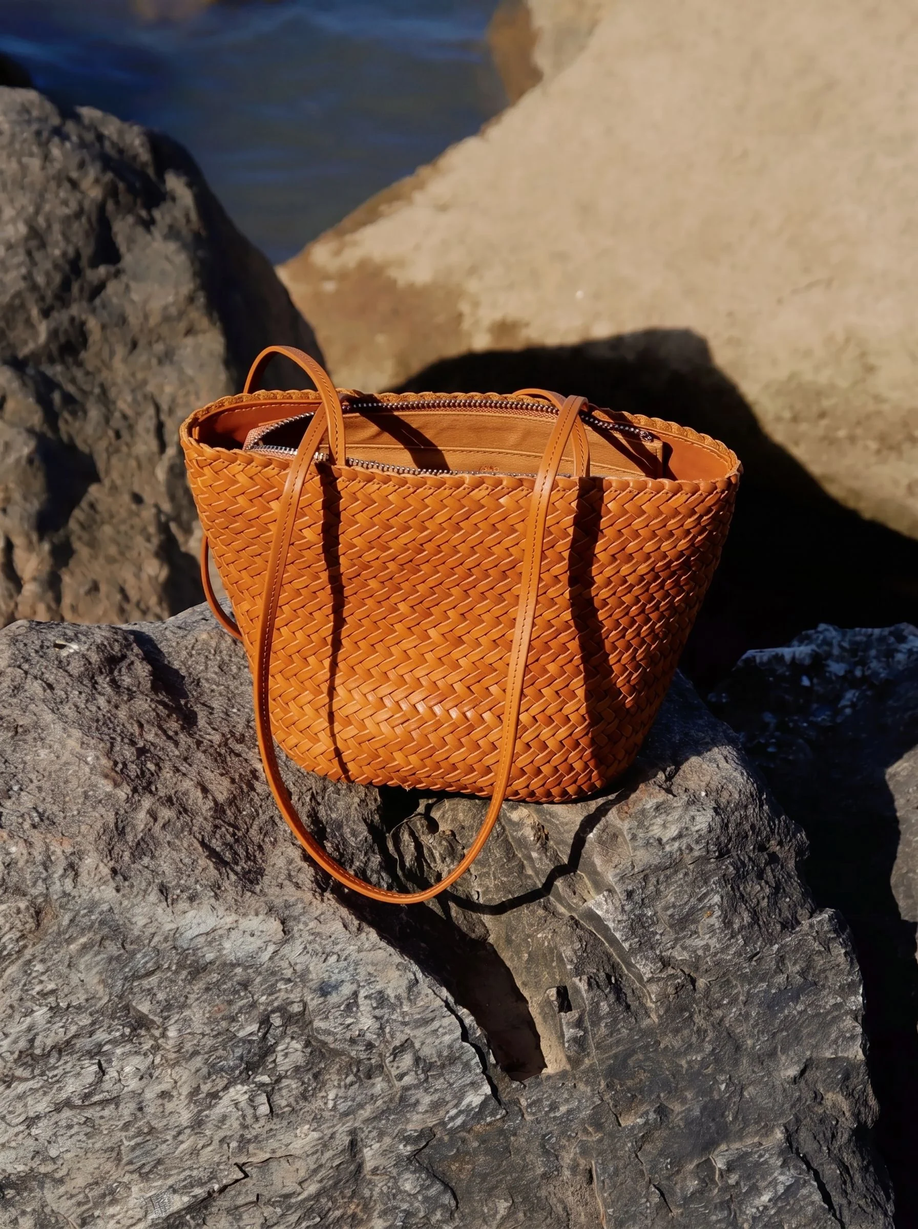 Woven Shoulder Tote - Image 4