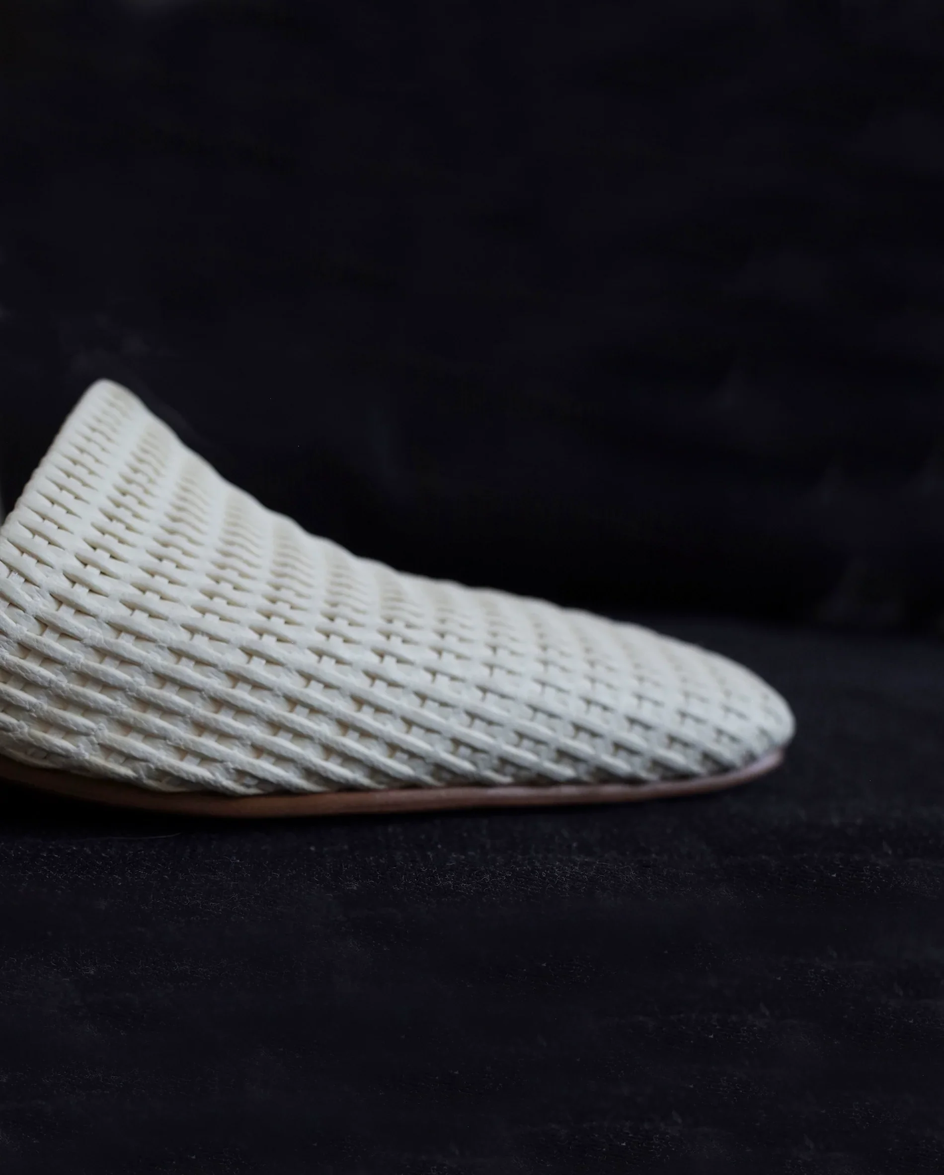 Woven Square-Toe Mules