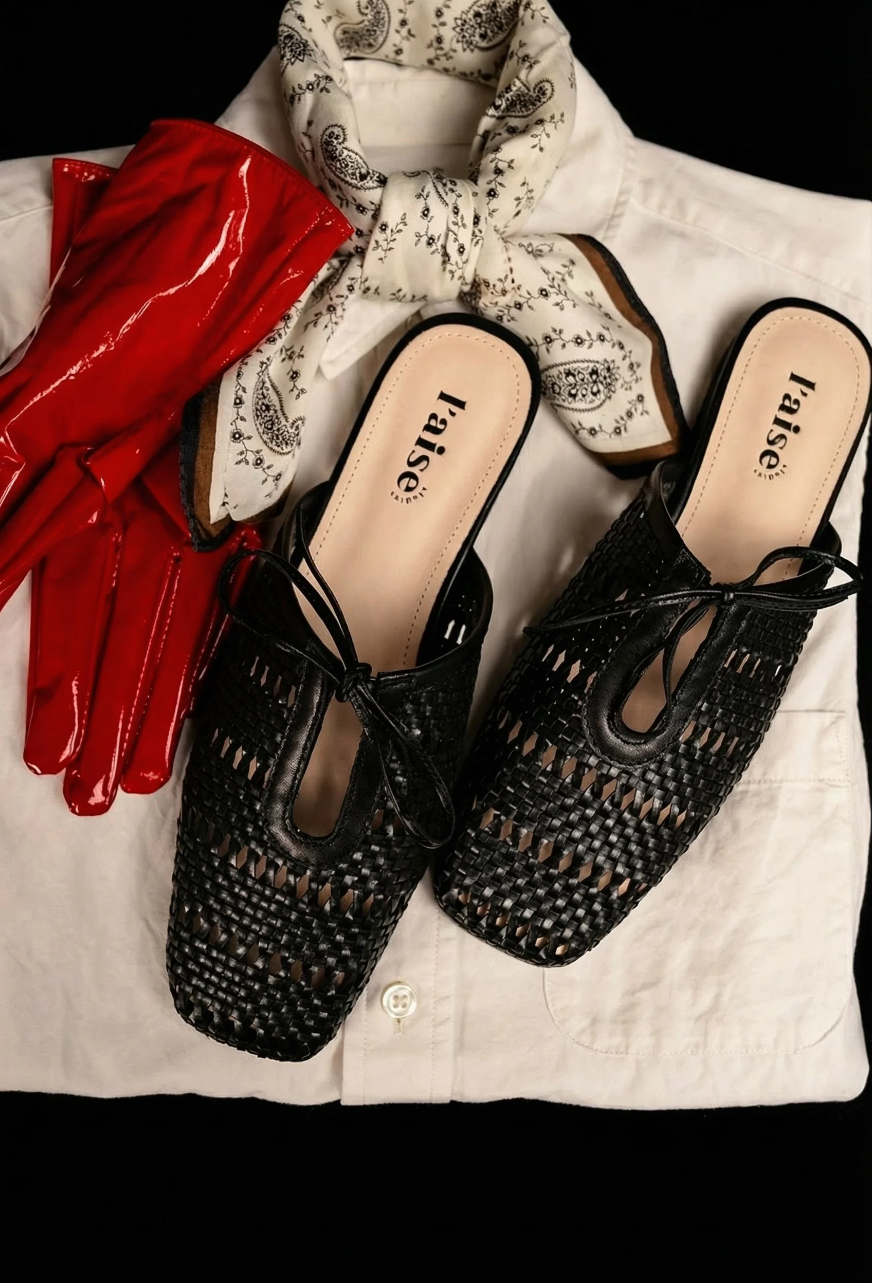Woven Square-Toe Mules - Image 6