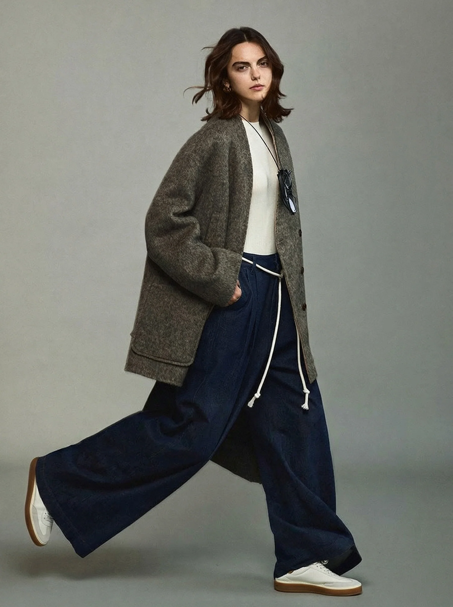 Wrap Scarf Coat - Image 3