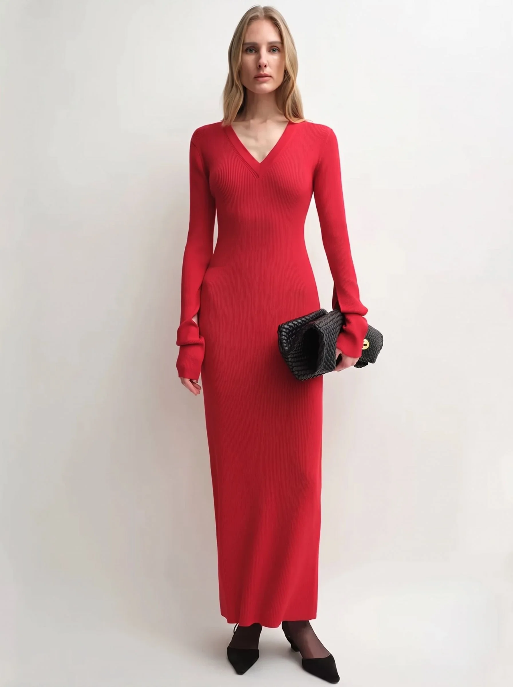 Wrap Turtleneck Dress - Image 8