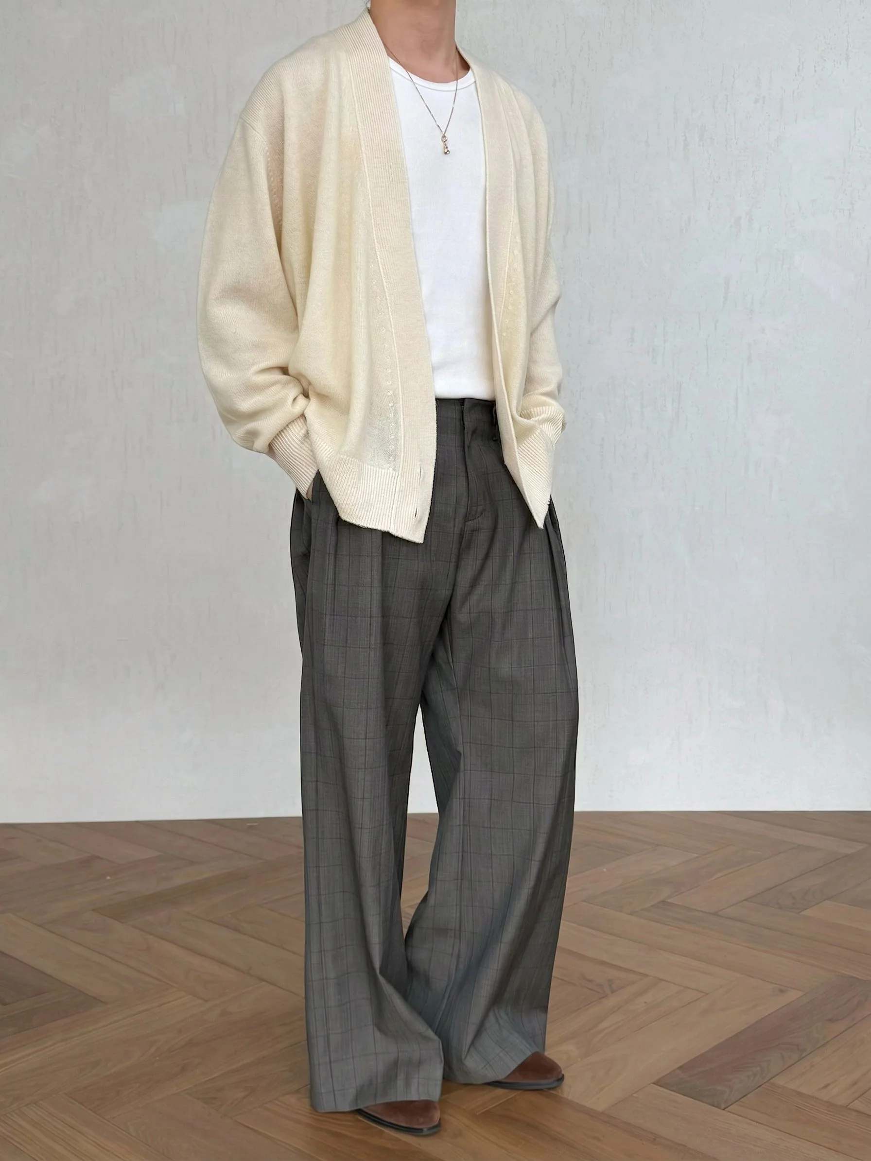Wrap V Cardigan - Image 3