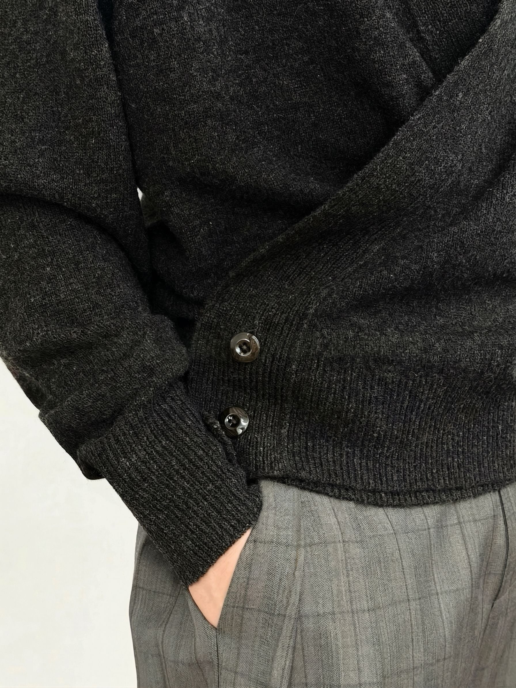 Wrap V Cardigan - Image 4