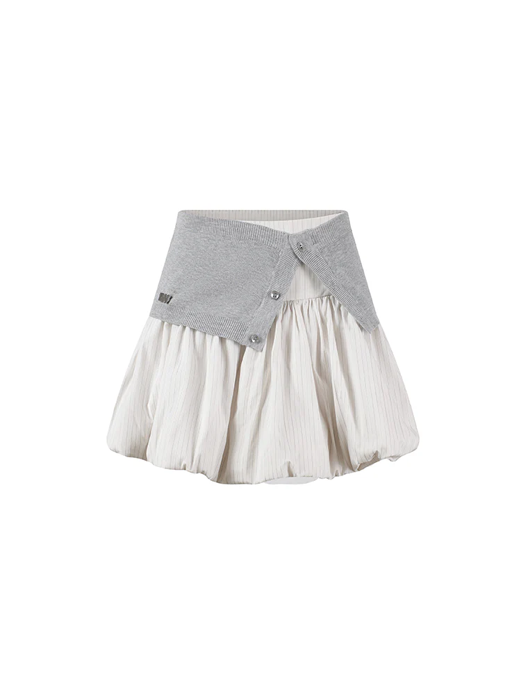Wrap Waist Bubble Skirt - Image 2