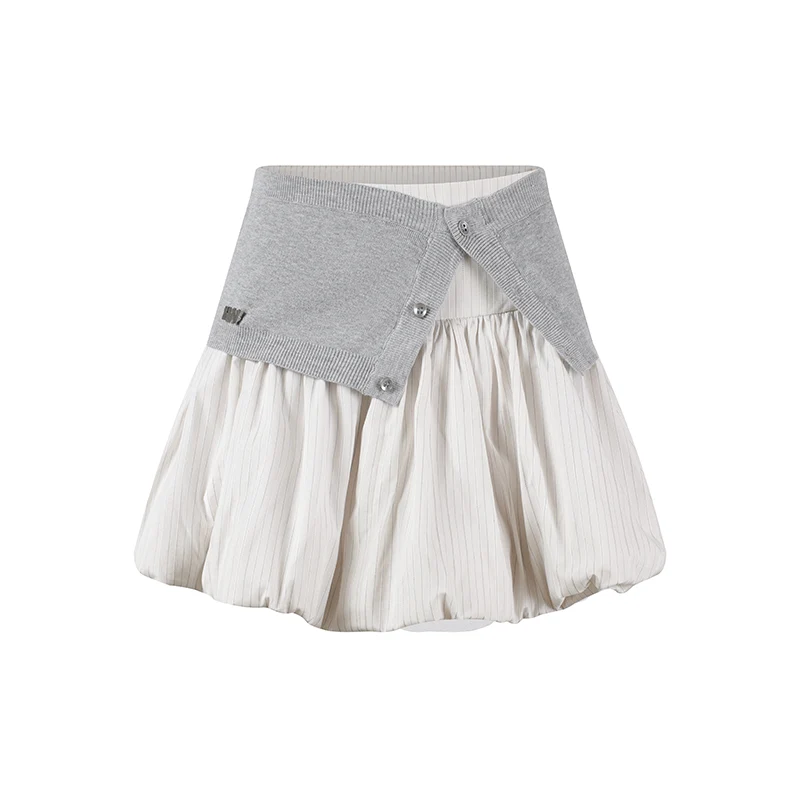 Wrap Waist Bubble Skirt - Image 3